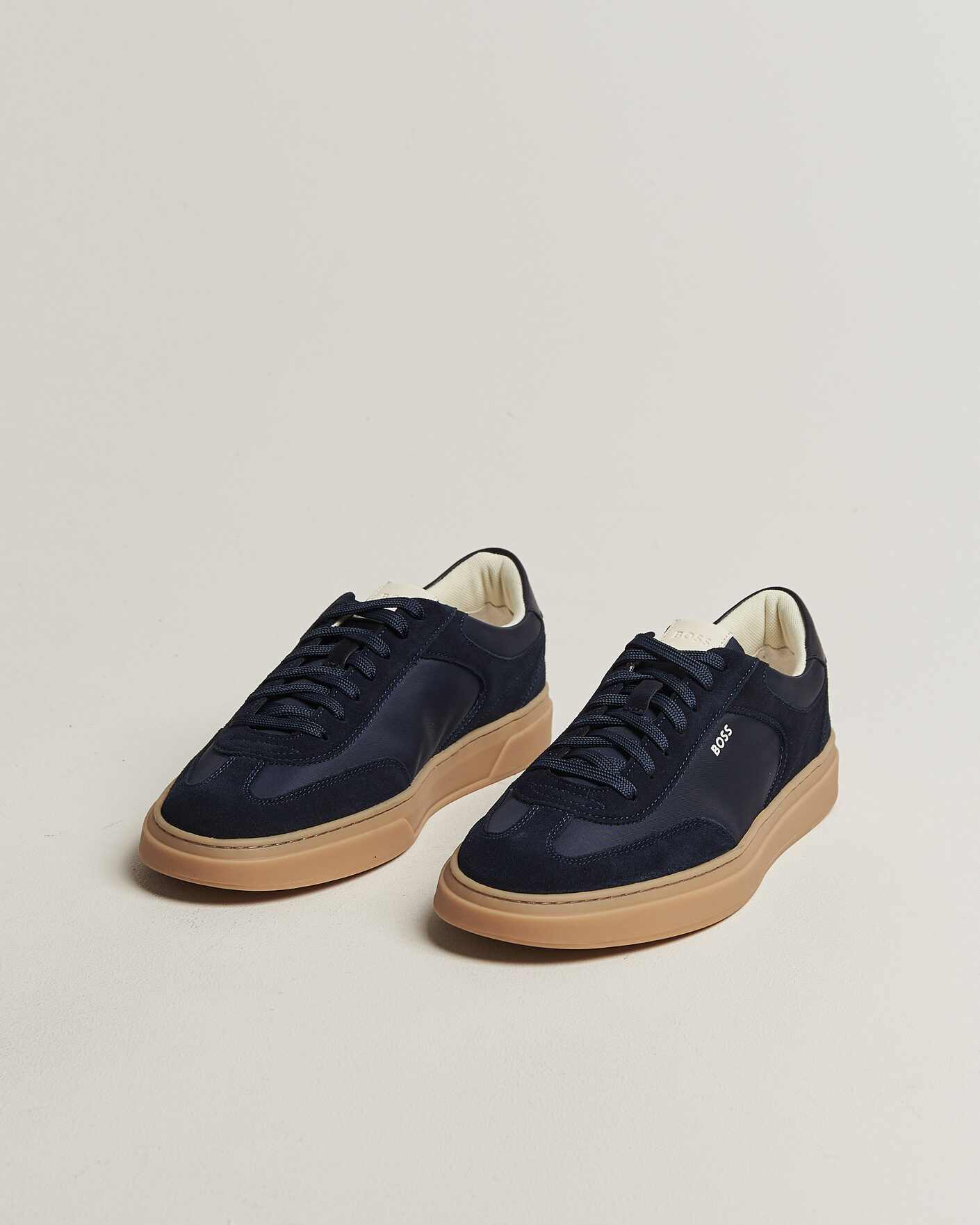 Hombres | Zapatillas | BOSS BLACK | Kieran Suede/Nylon Sneaker Dark Blue