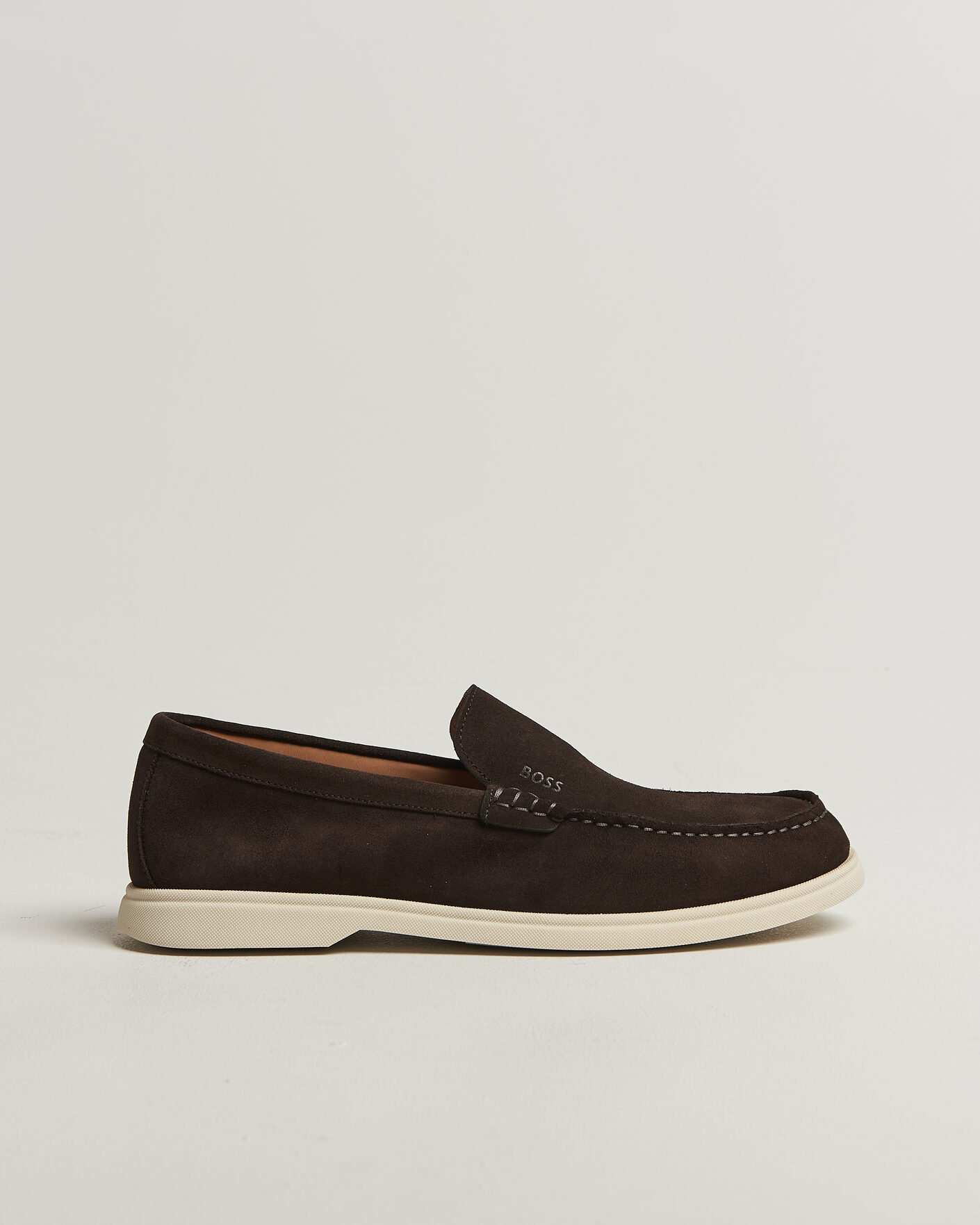 Hombres | Mocasines | BOSS BLACK | Sienne Suede Loafer Dark Brown