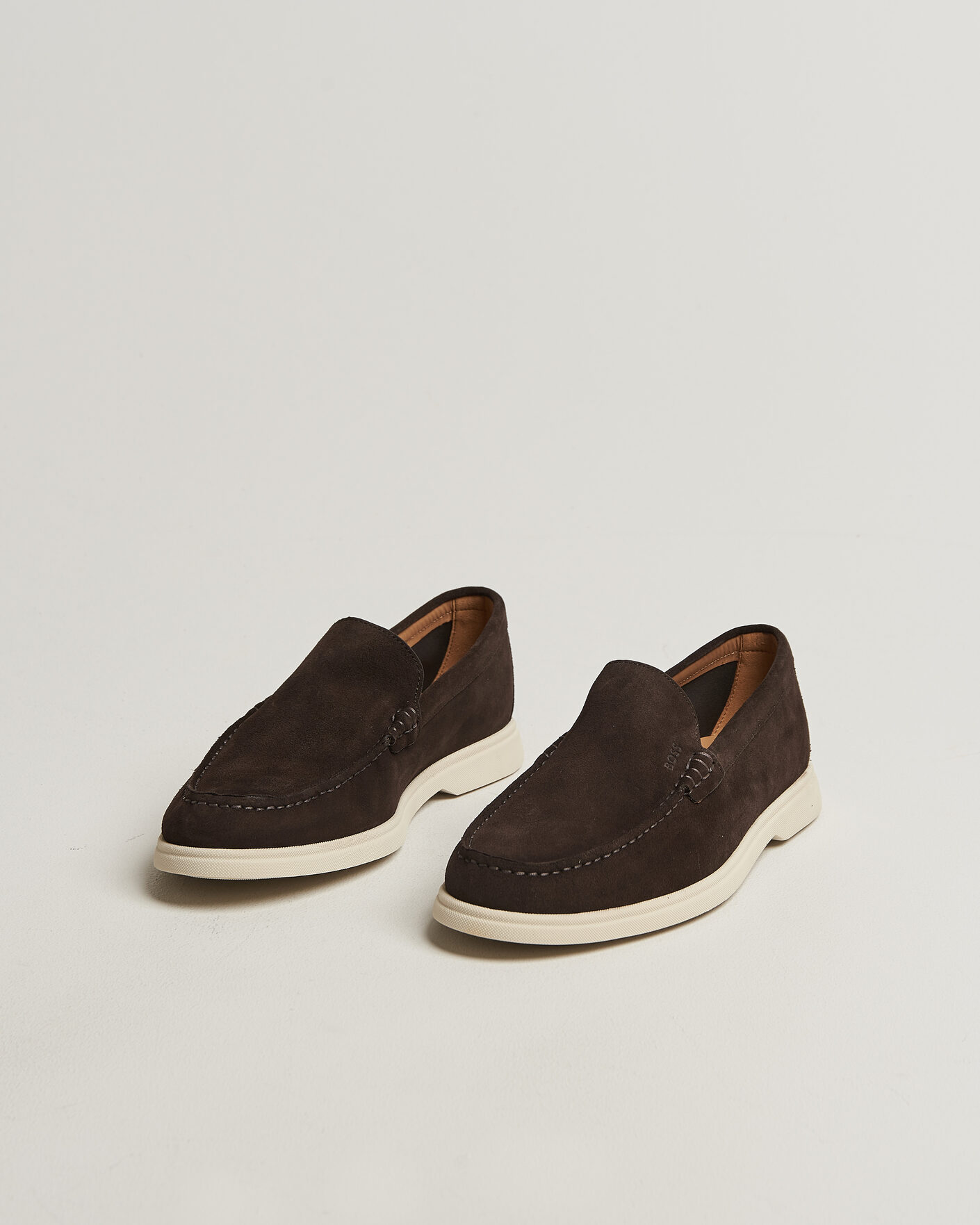 Hombres | Mocasines | BOSS BLACK | Sienne Suede Loafer Dark Brown