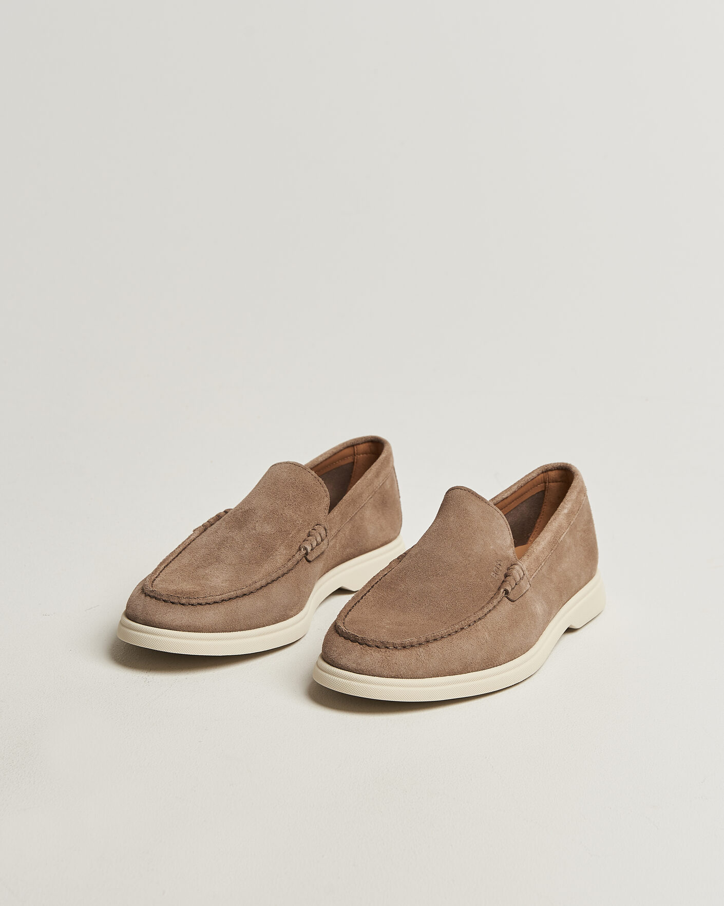 Hombres | Mocasines | BOSS BLACK | Sienne Suede Loafer Medium Beige