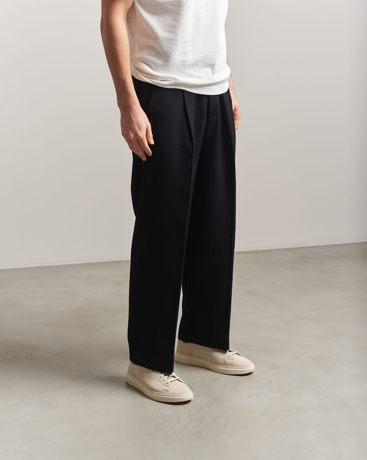 Hombres | Zapatillas | BOSS BLACK | Kieran Suede Sneaker Open White