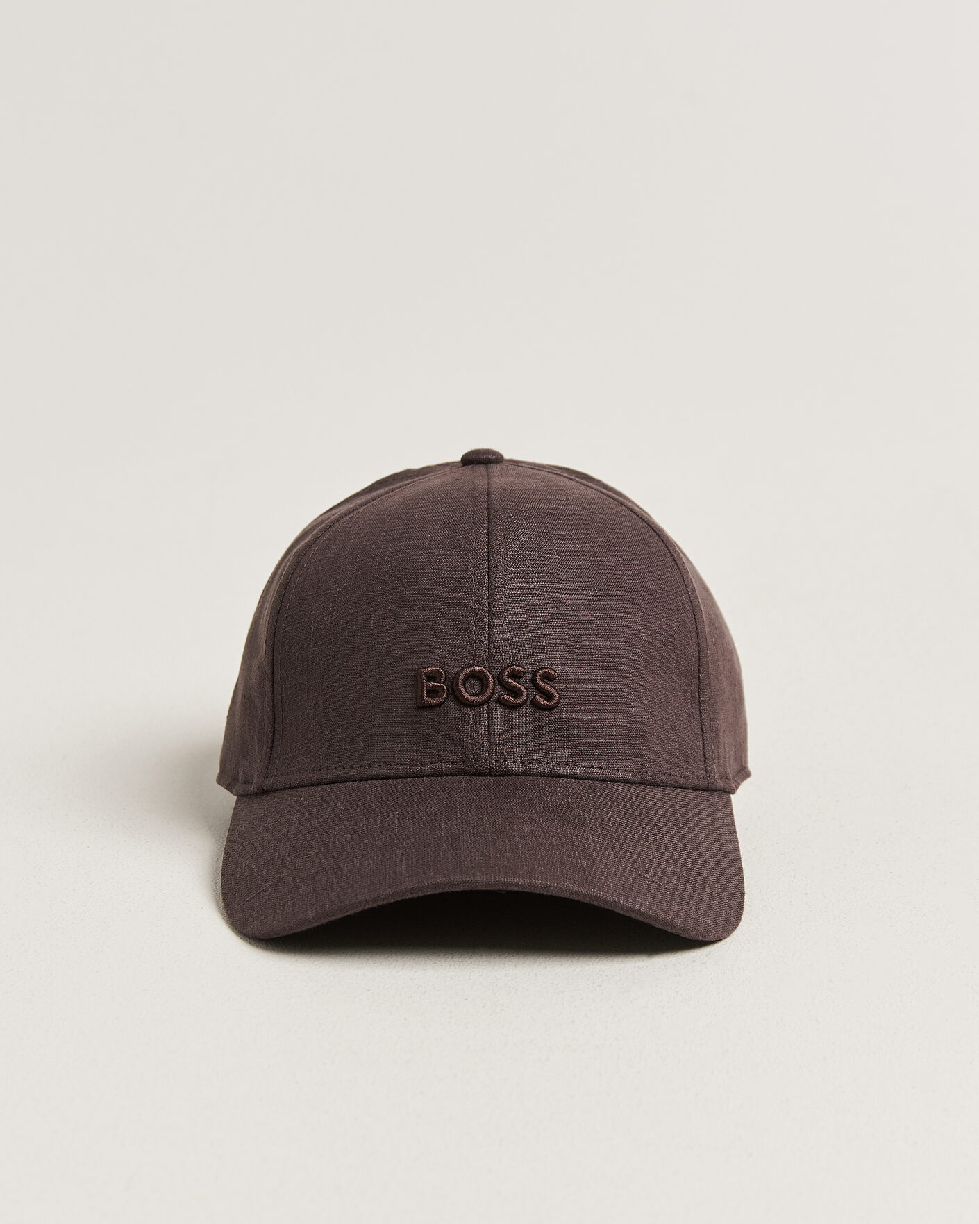 Hombres | Sombreros y gorras | BOSS BLACK | Zed Linen Cap Dark Brown