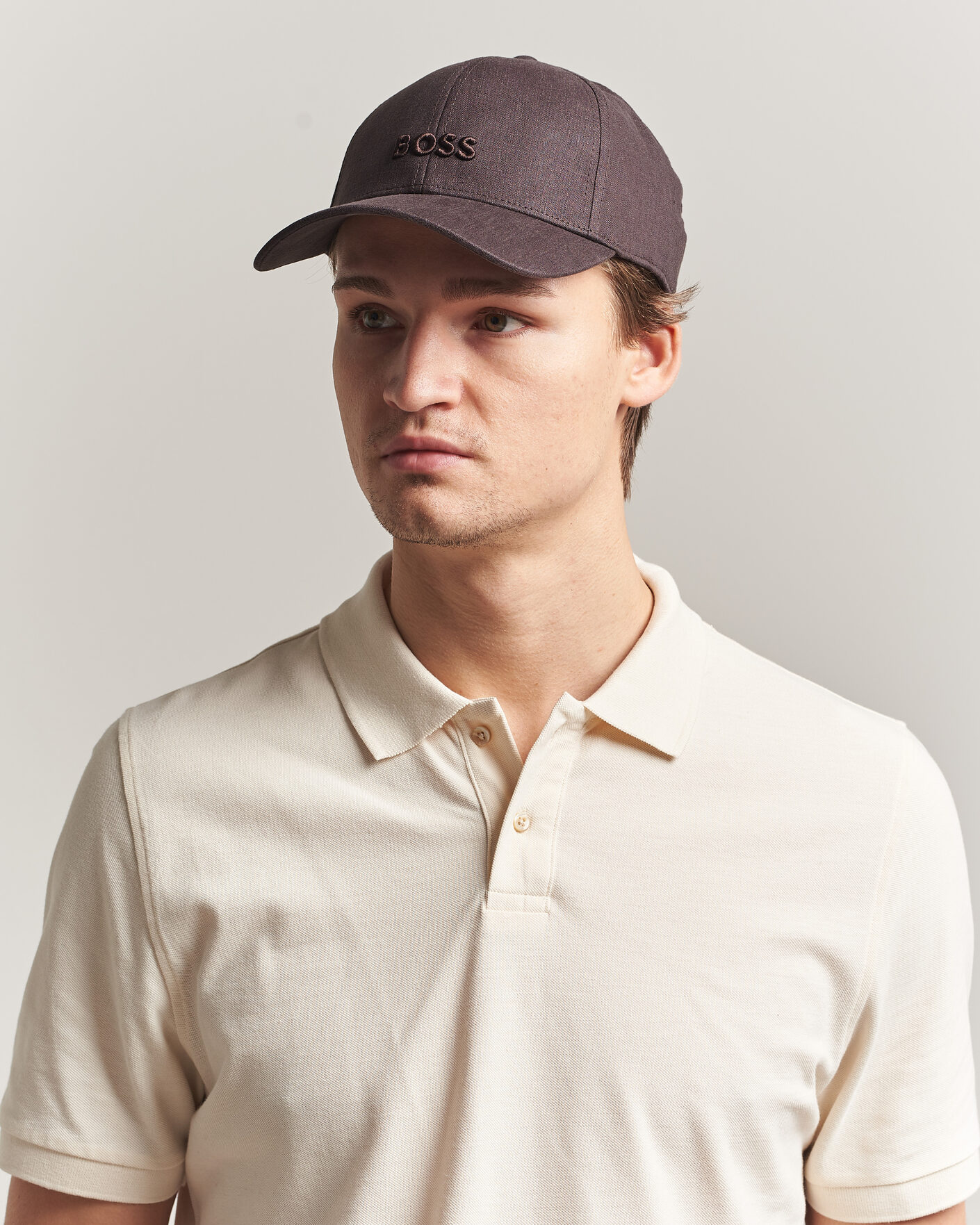Hombres | Sombreros y gorras | BOSS BLACK | Zed Linen Cap Dark Brown