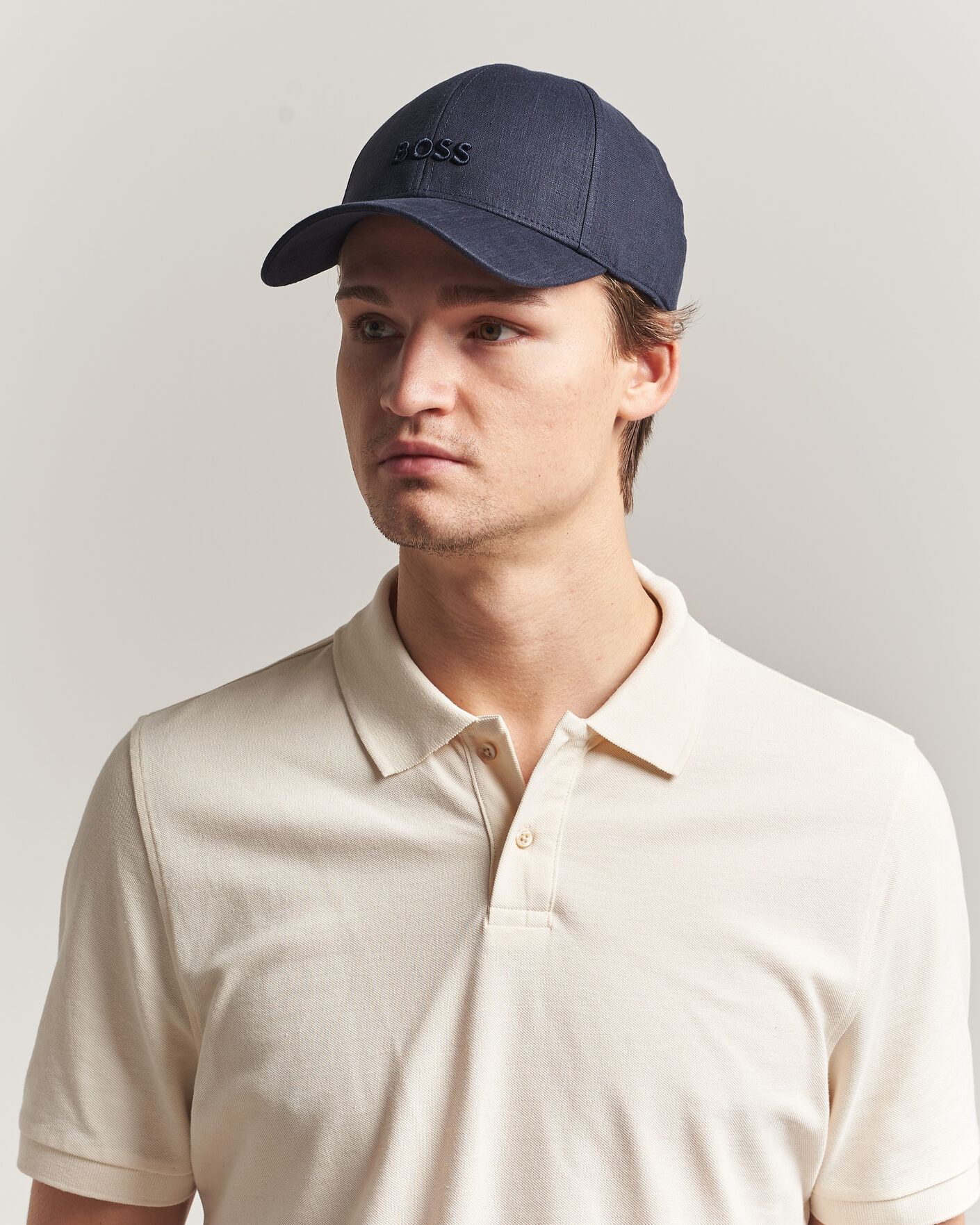 Hombres | Sombreros y gorras | BOSS BLACK | Zed Linen Cap Dark Blue
