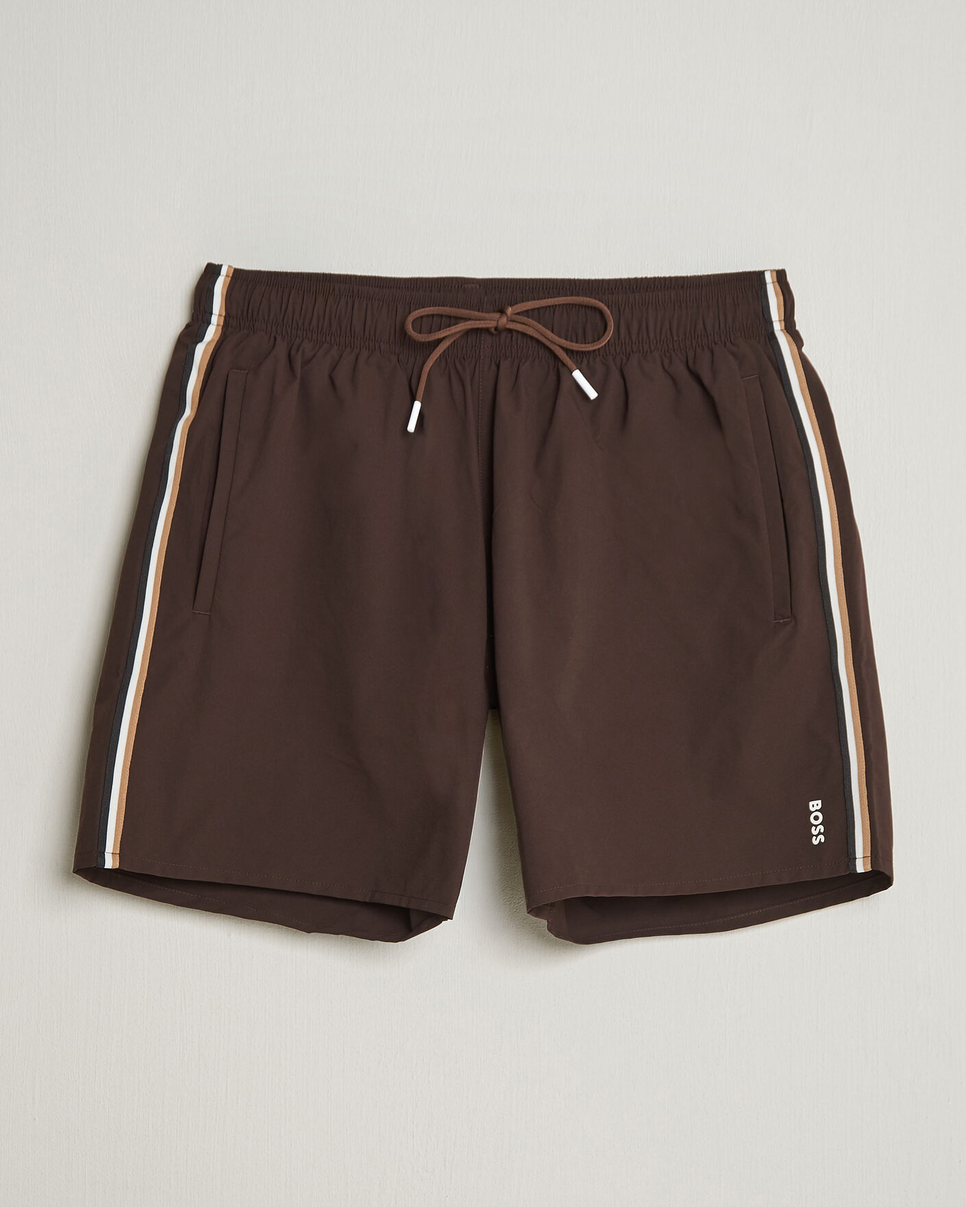 Hombres | Bañadores | BOSS BLACK | Iconic Swimshorts Dark Brown