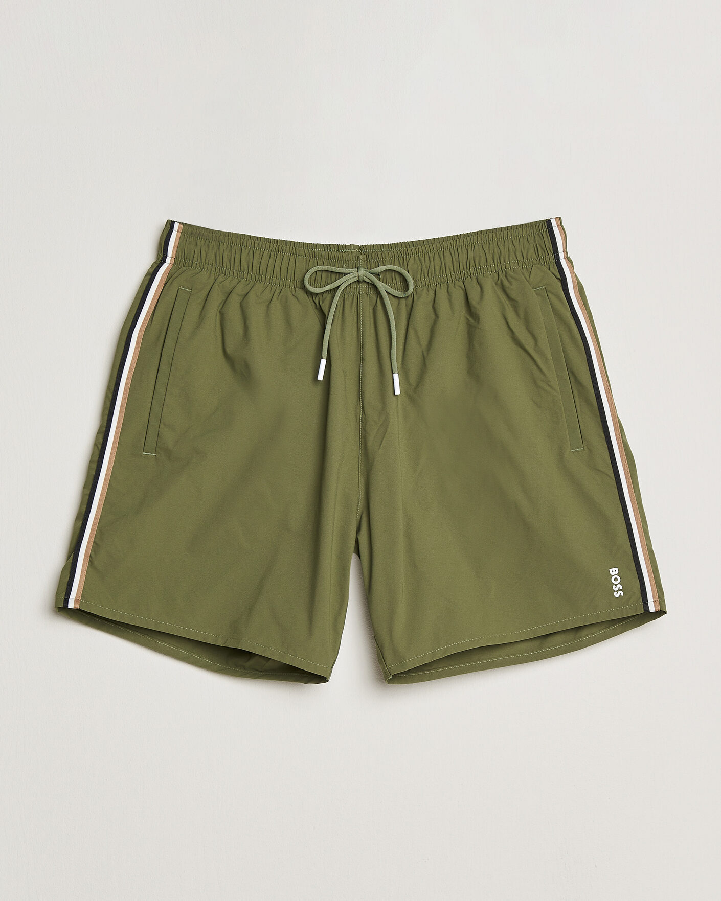 Hombres | Bañadores | BOSS BLACK | Iconic Swimshorts Open Green