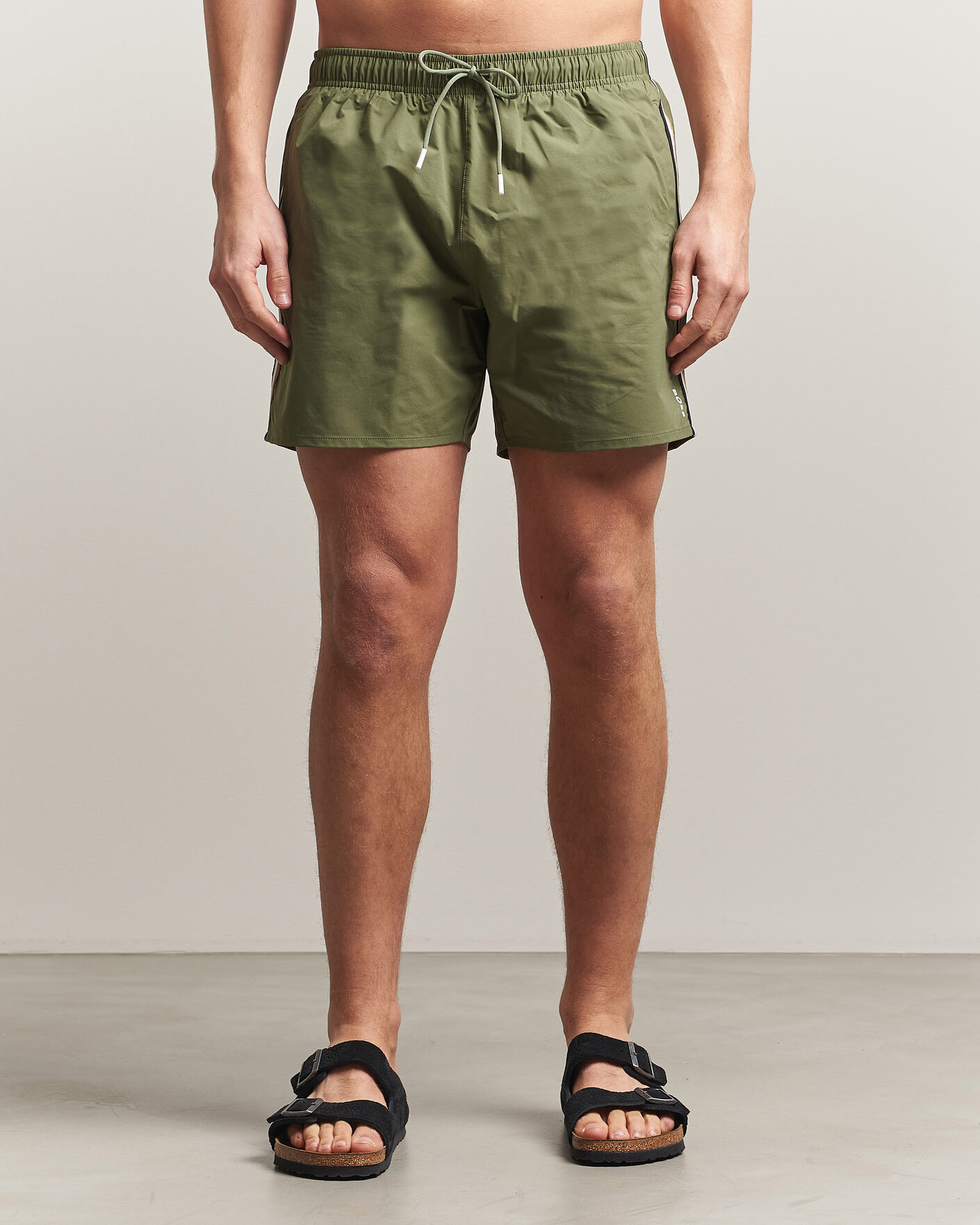 Hombres | Bañadores | BOSS BLACK | Iconic Swimshorts Open Green