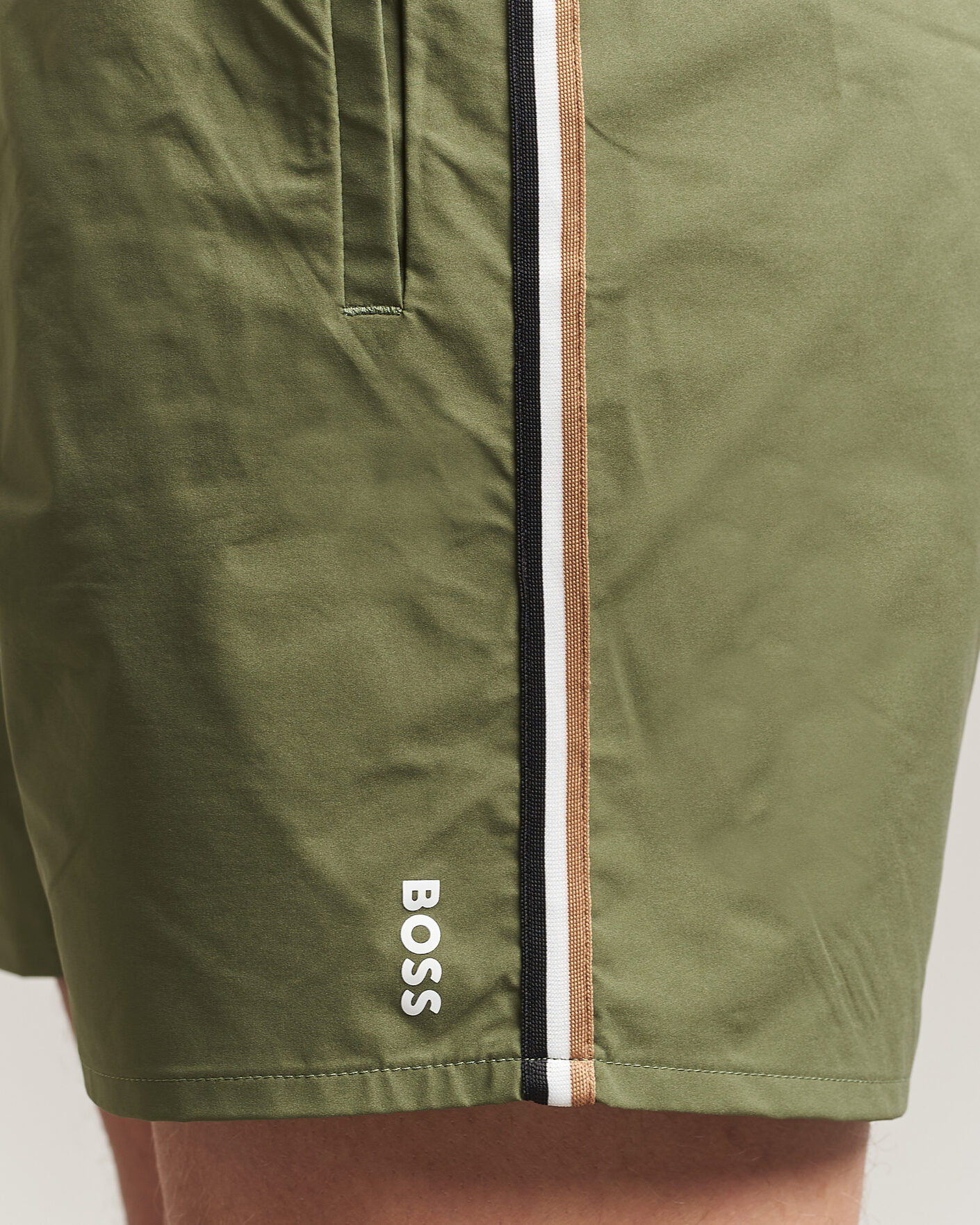 Hombres | Bañadores | BOSS BLACK | Iconic Swimshorts Open Green