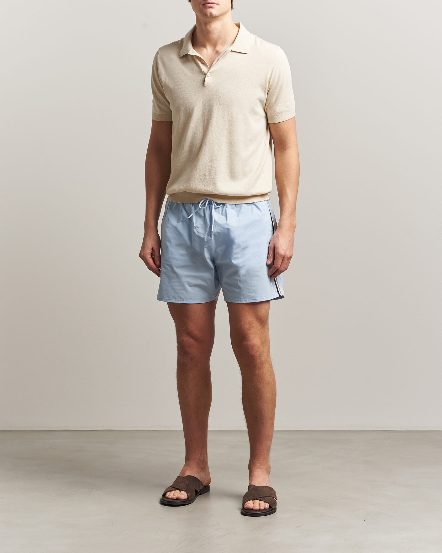 Hombres | Bañadores | BOSS BLACK | Iconic Swimshorts Light Blue