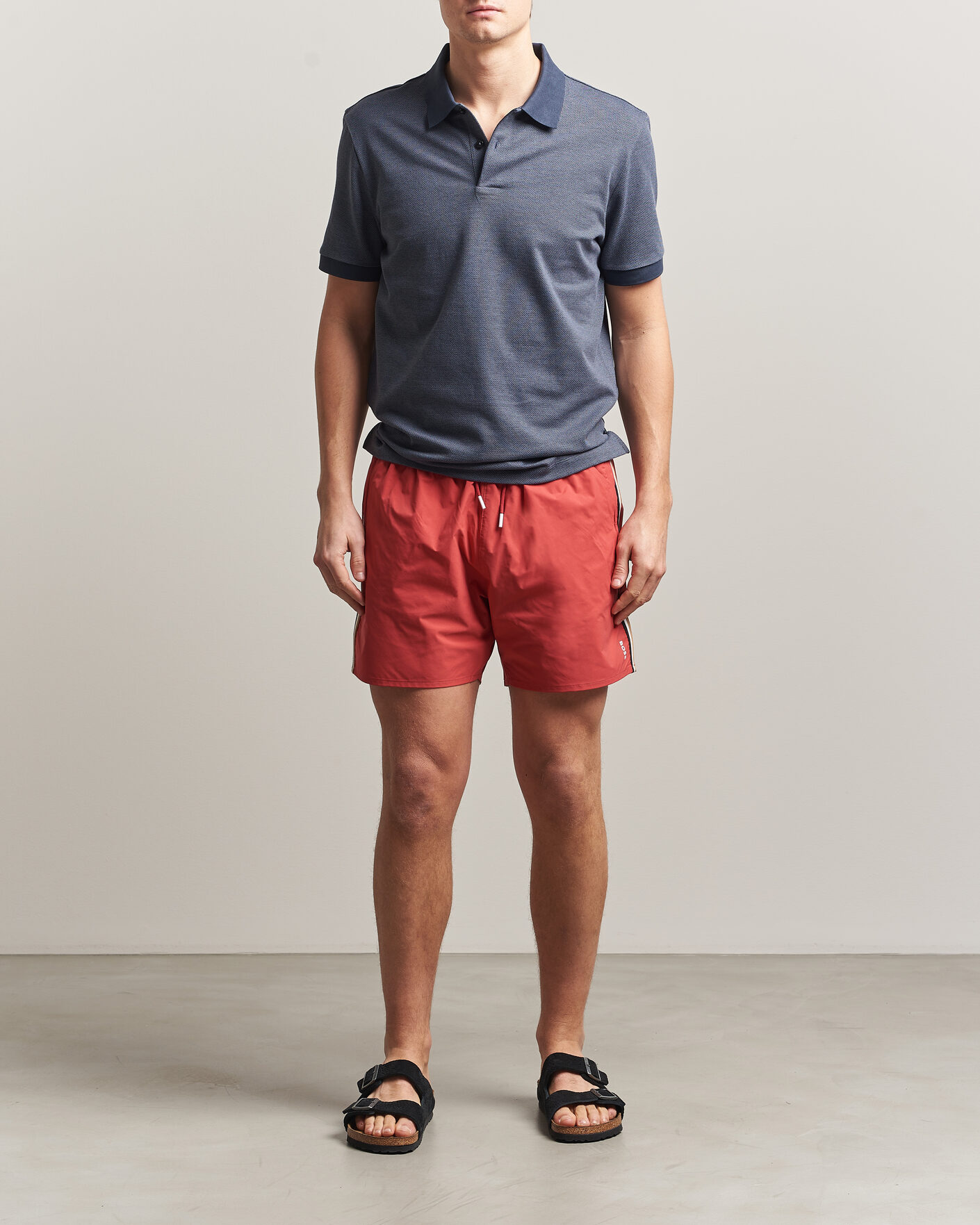 Hombres | Bañadores | BOSS BLACK | Iconic Swimshorts Dark Red
