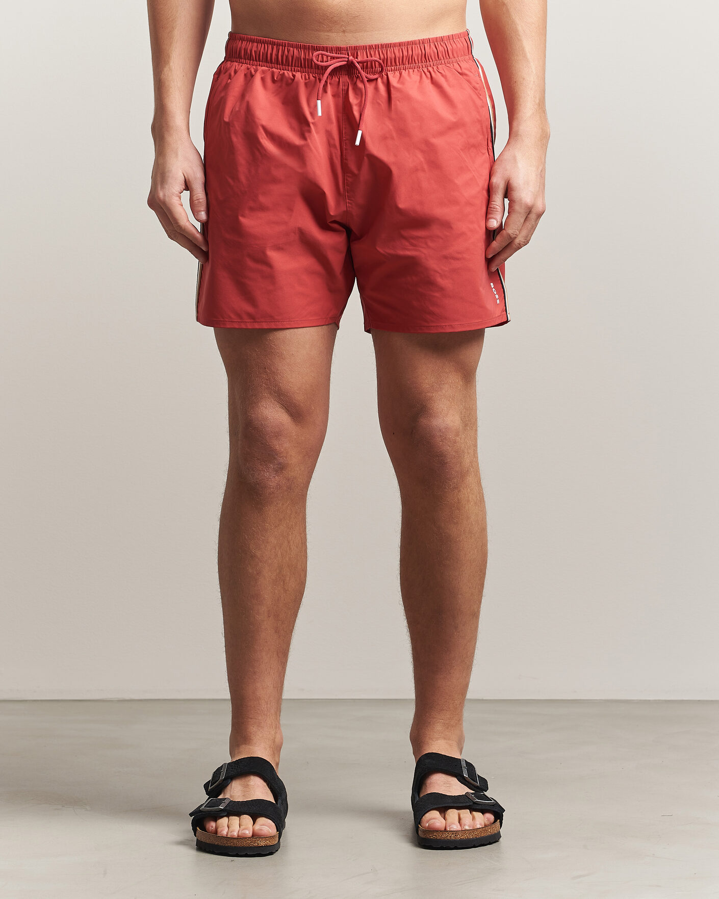 Hombres | Bañadores | BOSS BLACK | Iconic Swimshorts Dark Red