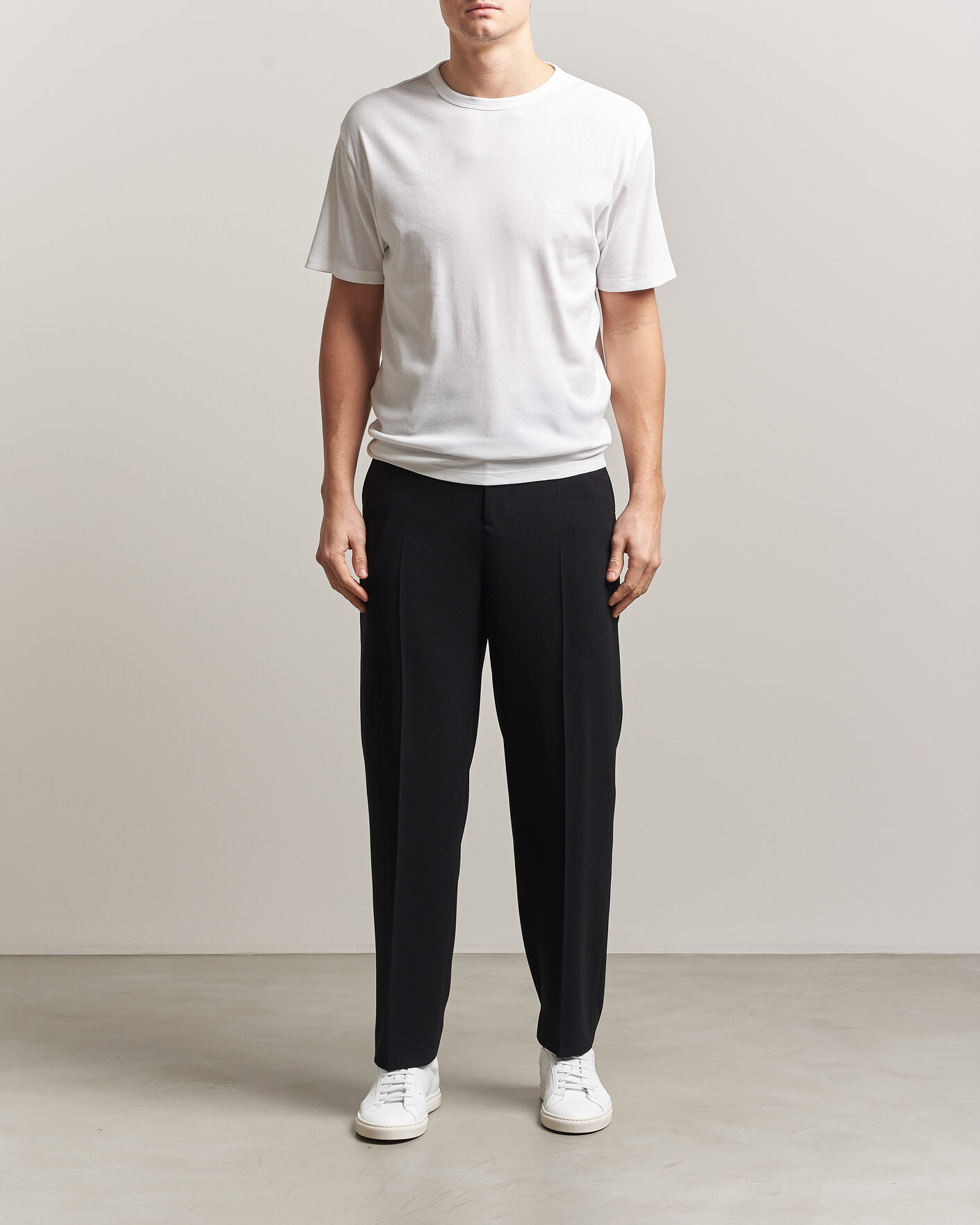 Hombres | Camisetas | BOSS BLACK | 2-Pack Ribbed T-Shirt White