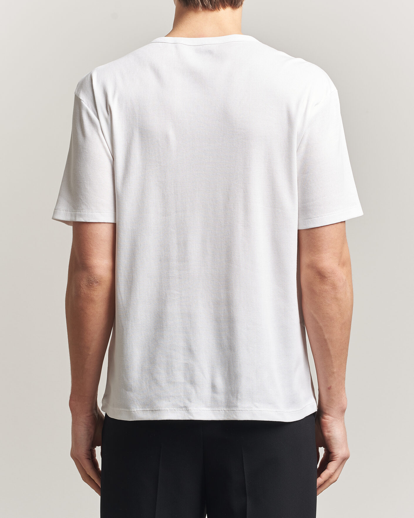 Hombres | Camisetas | BOSS BLACK | 2-Pack Ribbed T-Shirt White
