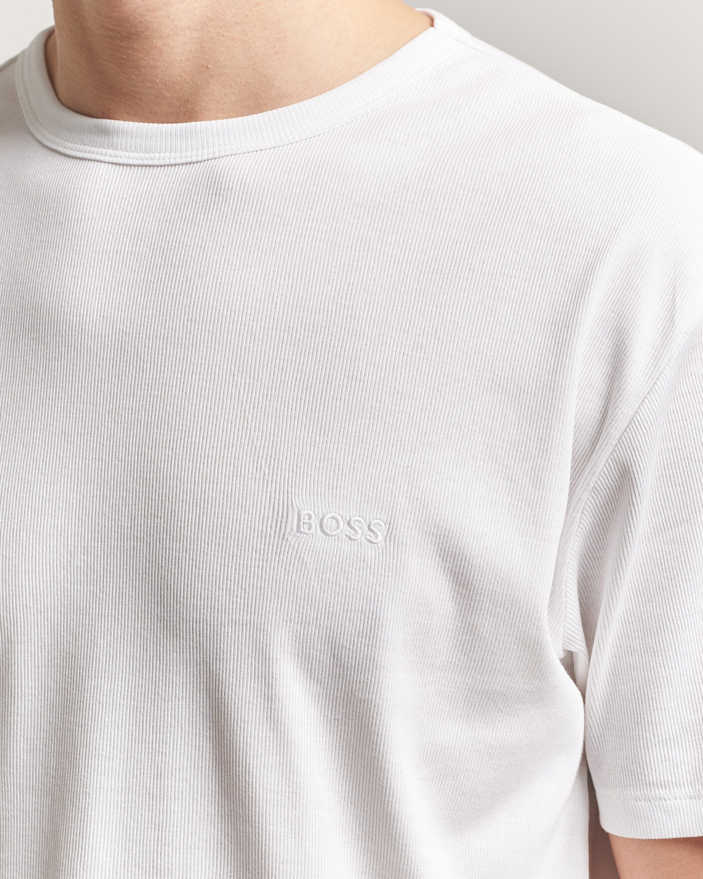 Hombres | Camisetas | BOSS BLACK | 2-Pack Ribbed T-Shirt White