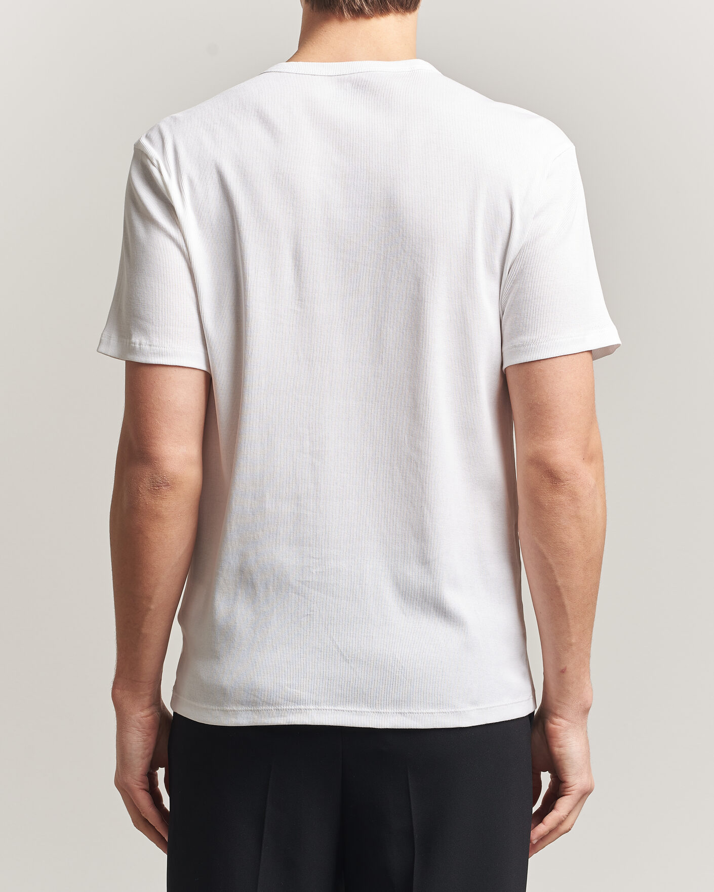 Hombres | Camisetas | BOSS BLACK | 2-Pack Ribbed T-Shirt White/Black