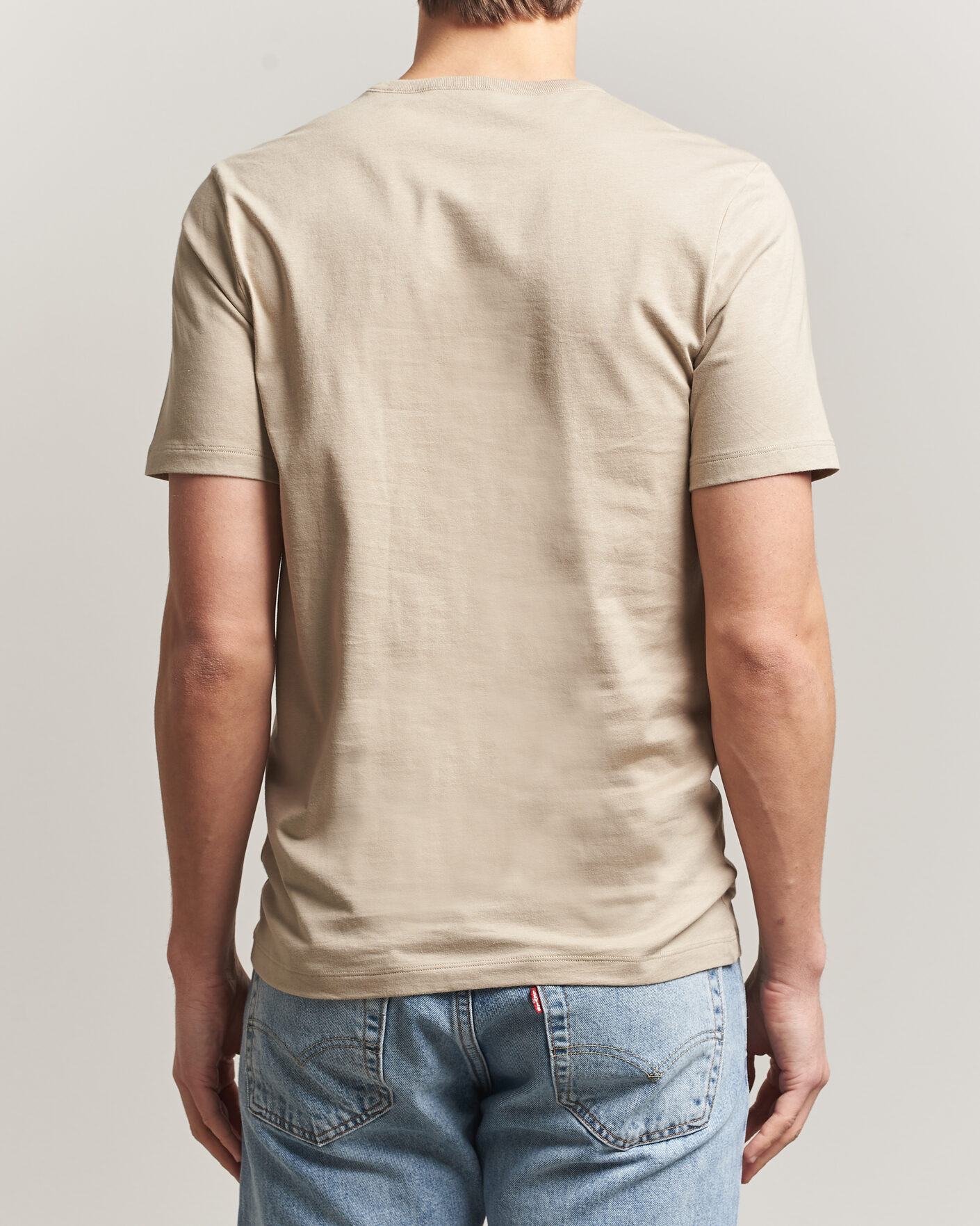 Hombres | Camisetas | BOSS BLACK | 3-Pack Crew Neck T-Shirt White/Blue/Beige