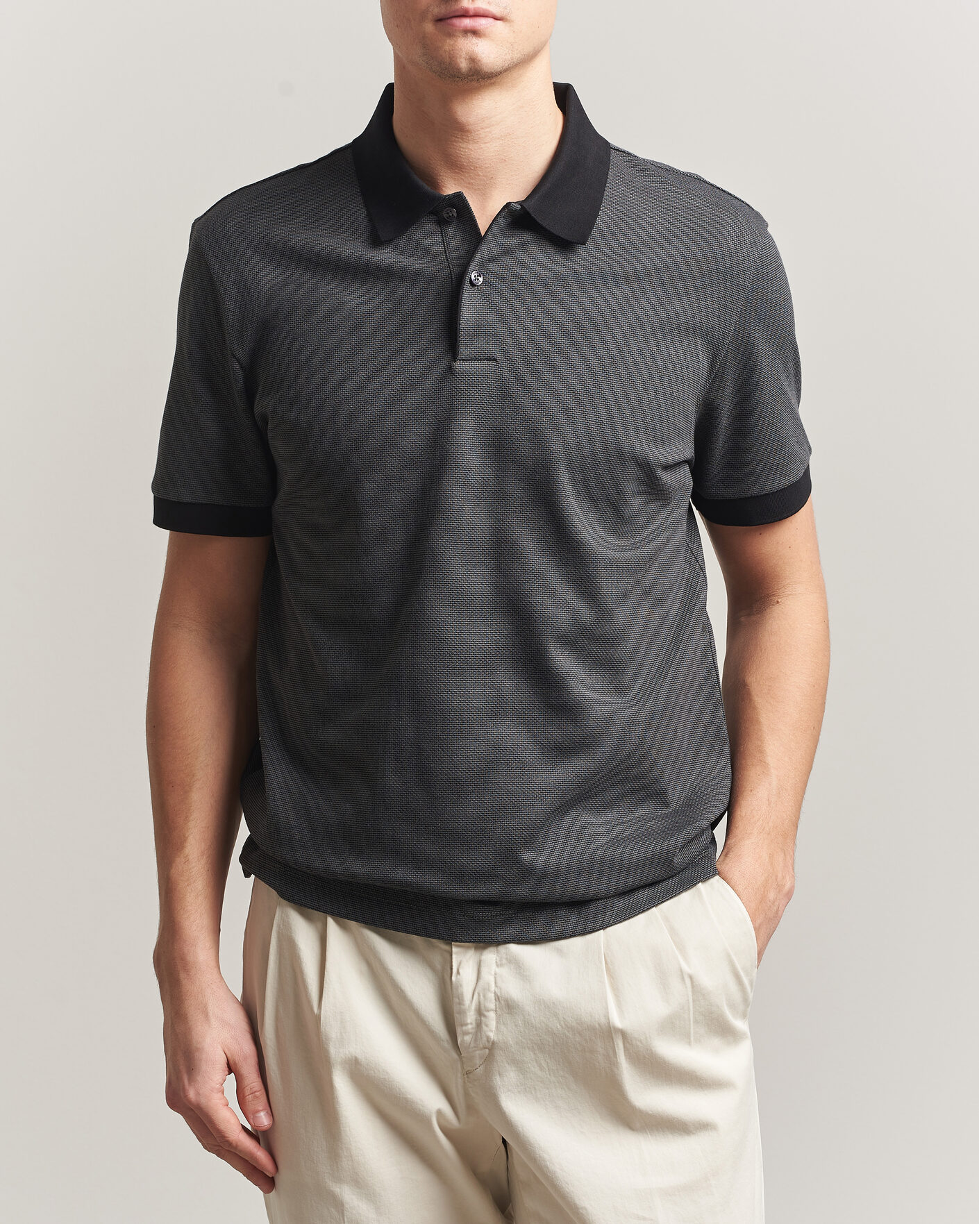 Hombres | Polos | BOSS BLACK | Parlay Jersey Polo Black