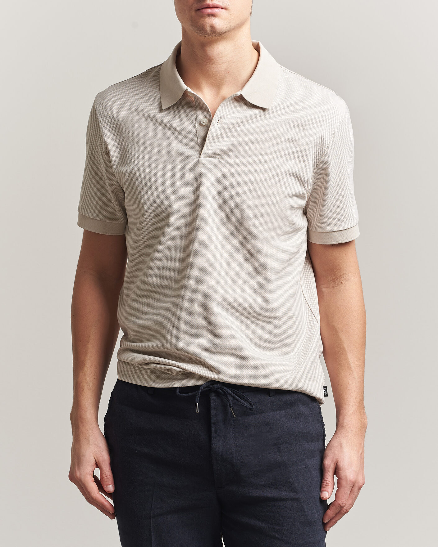 Hombres | Polos | BOSS BLACK | Parlay Jersey Polo Open Beige