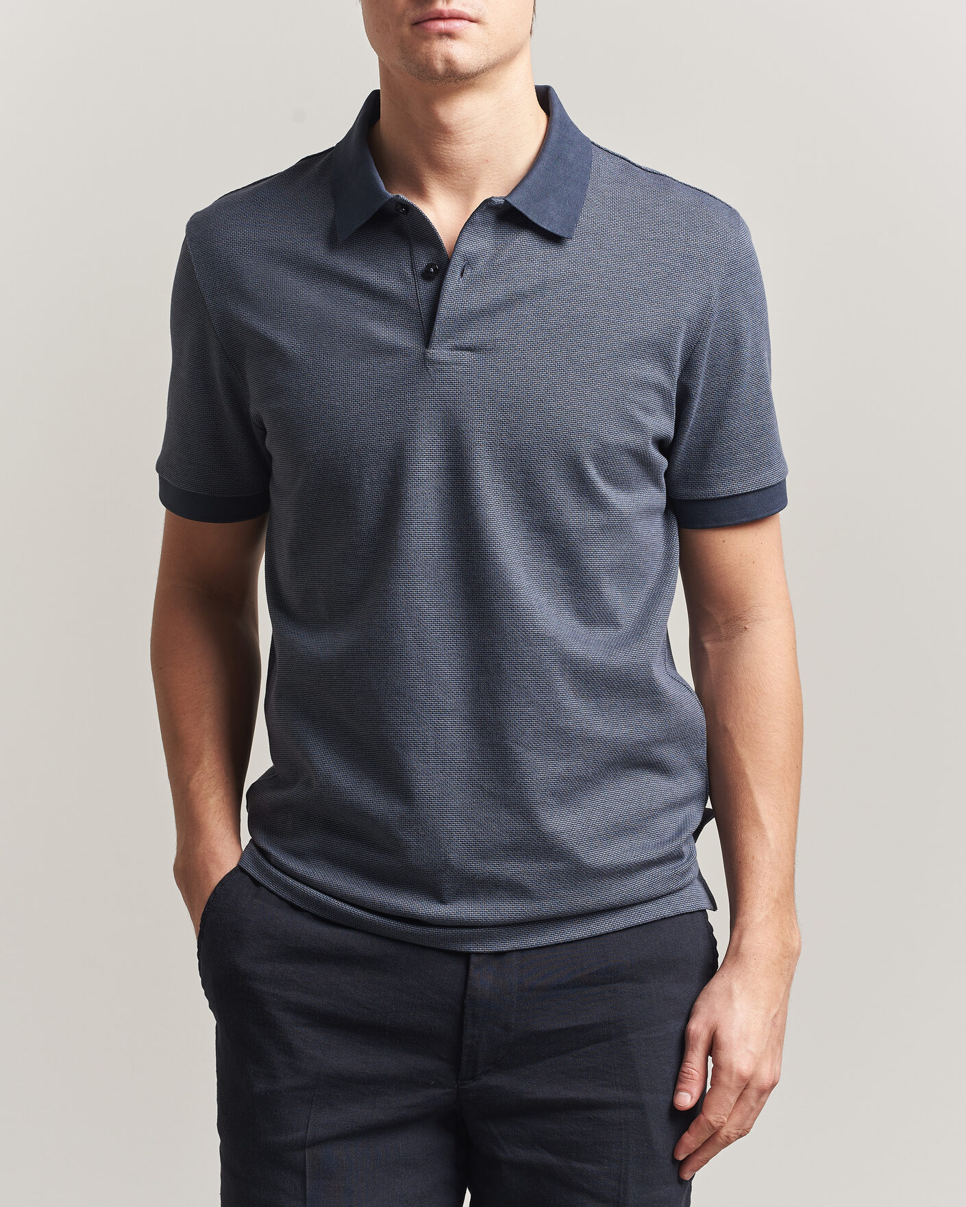 Hombres | Polos | BOSS BLACK | Parlay Jersey Polo Dark Blue