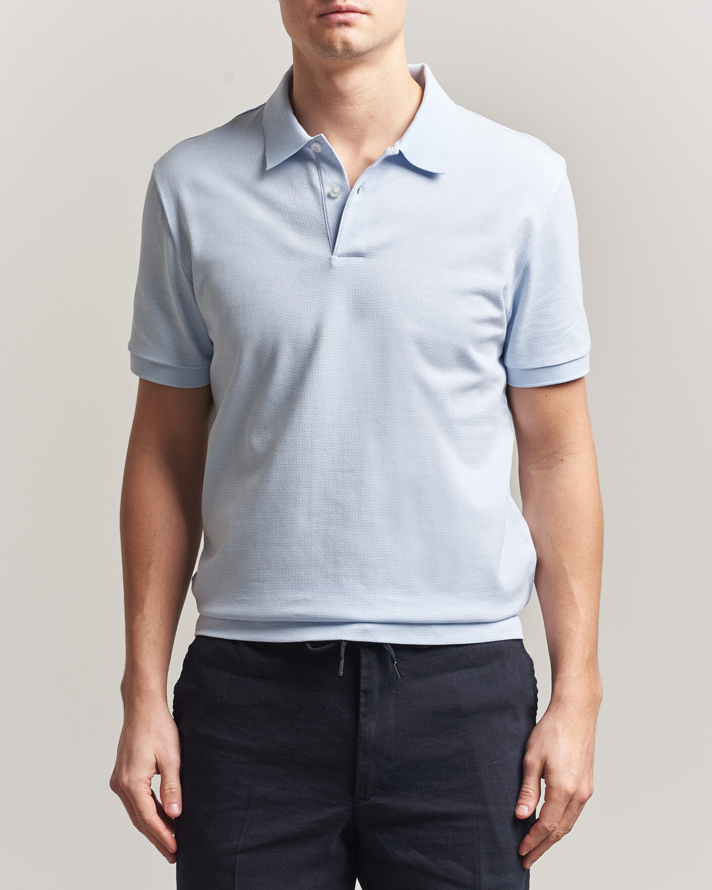 Hombres | Polos | BOSS BLACK | Parlay Jersey Polo Light Blue
