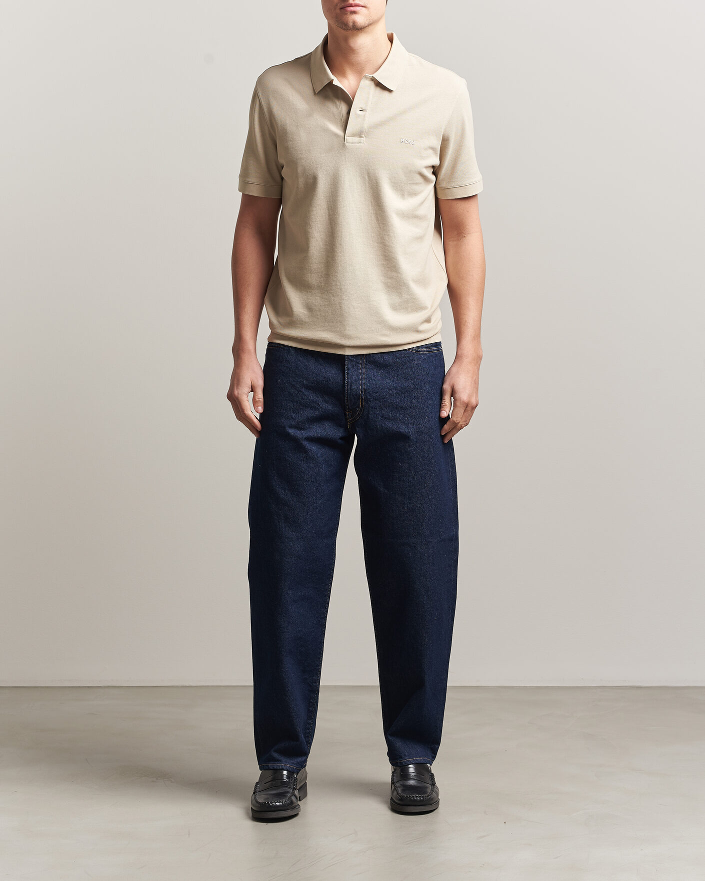 Hombres | Polos | BOSS BLACK | Pallas Polo Open Beige