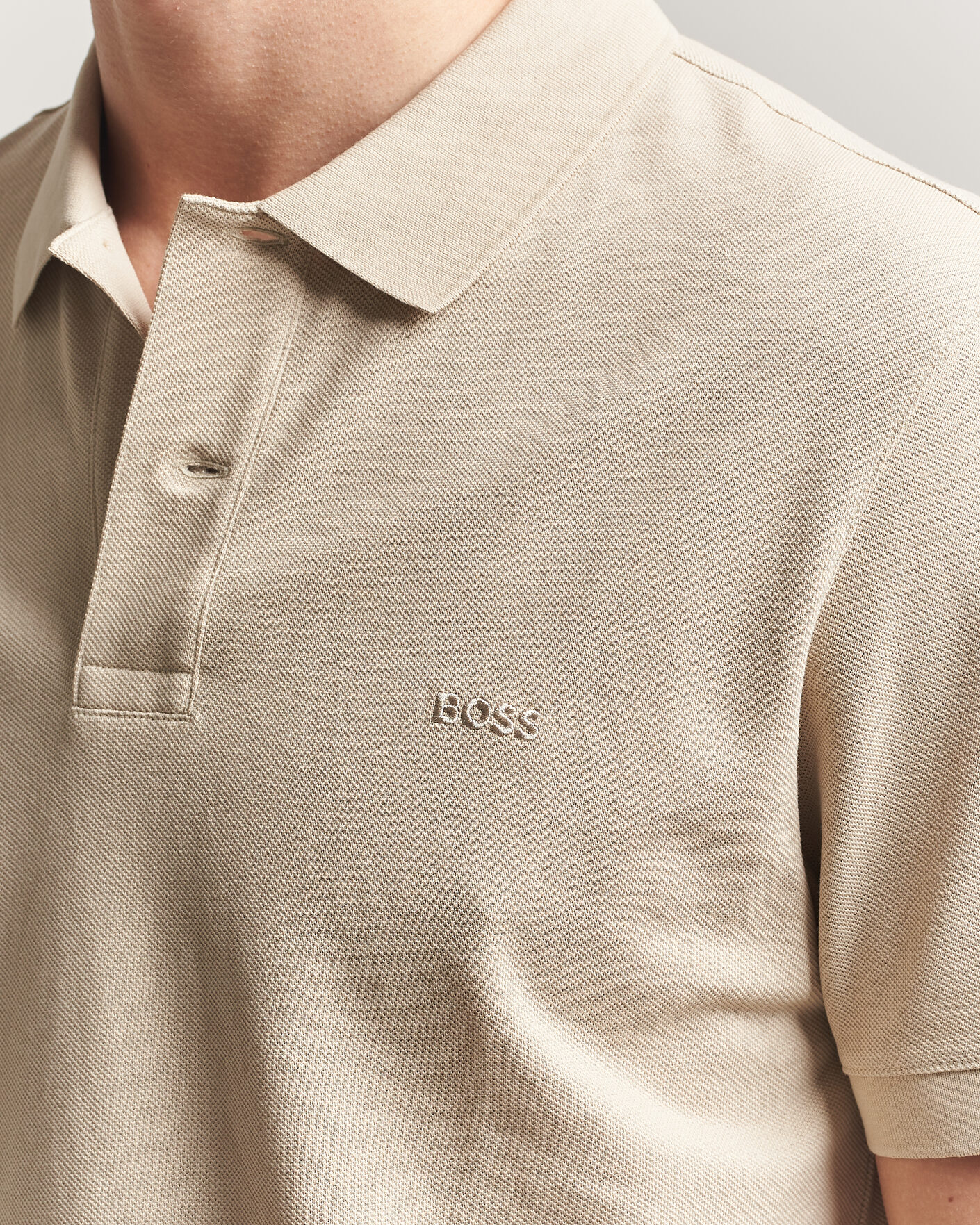 Hombres | Polos | BOSS BLACK | Pallas Polo Open Beige