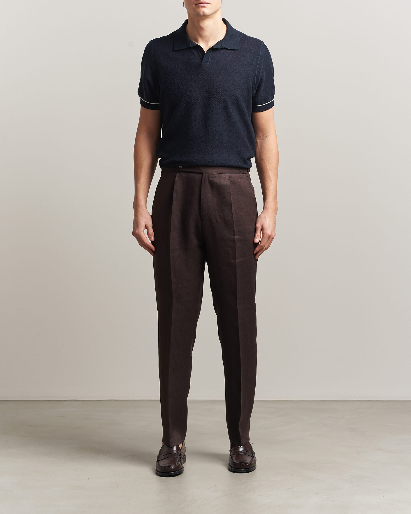 Hombres | Polos | BOSS BLACK | Narciso Knitted Polo Dark Blue