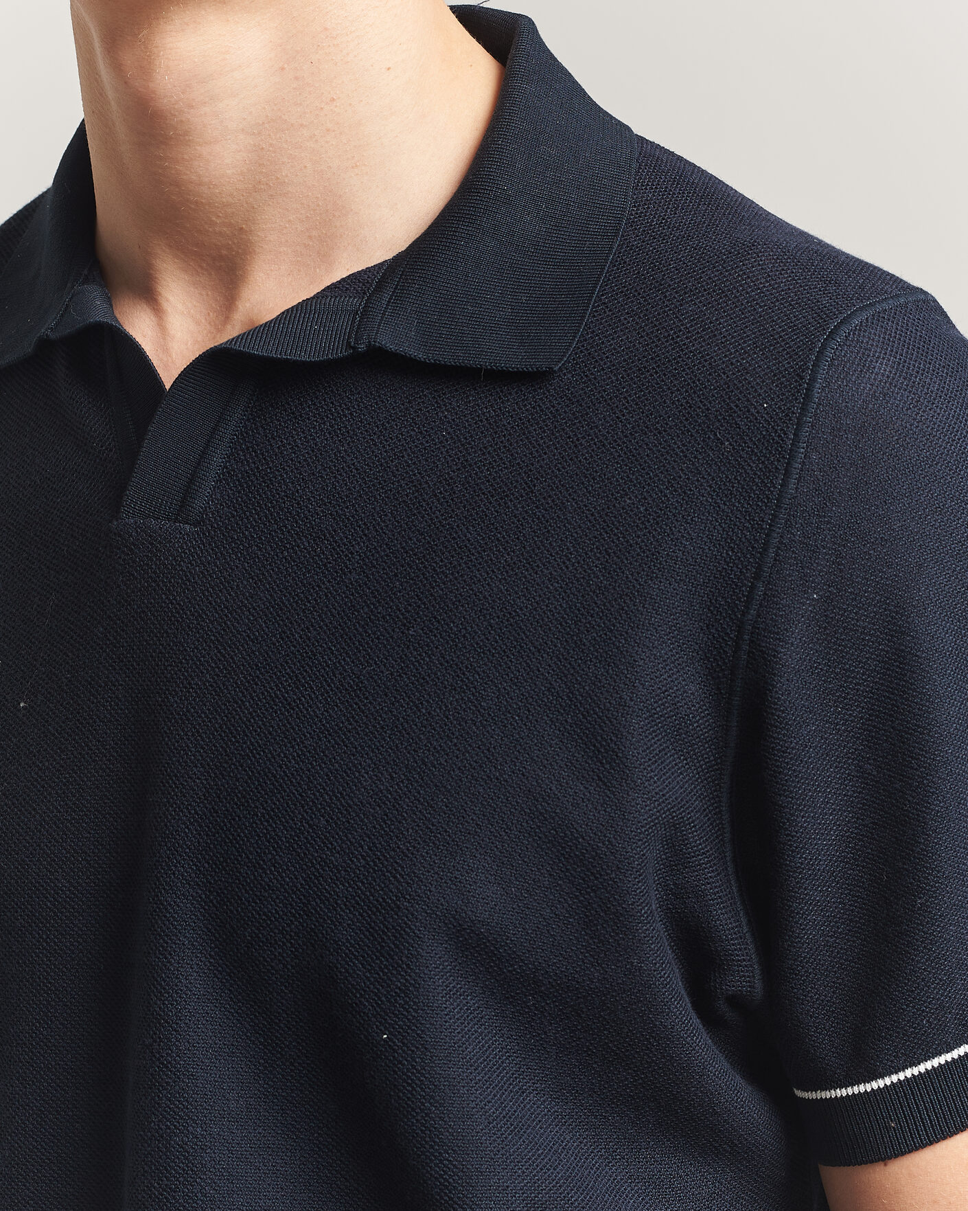 Hombres | Polos | BOSS BLACK | Narciso Knitted Polo Dark Blue