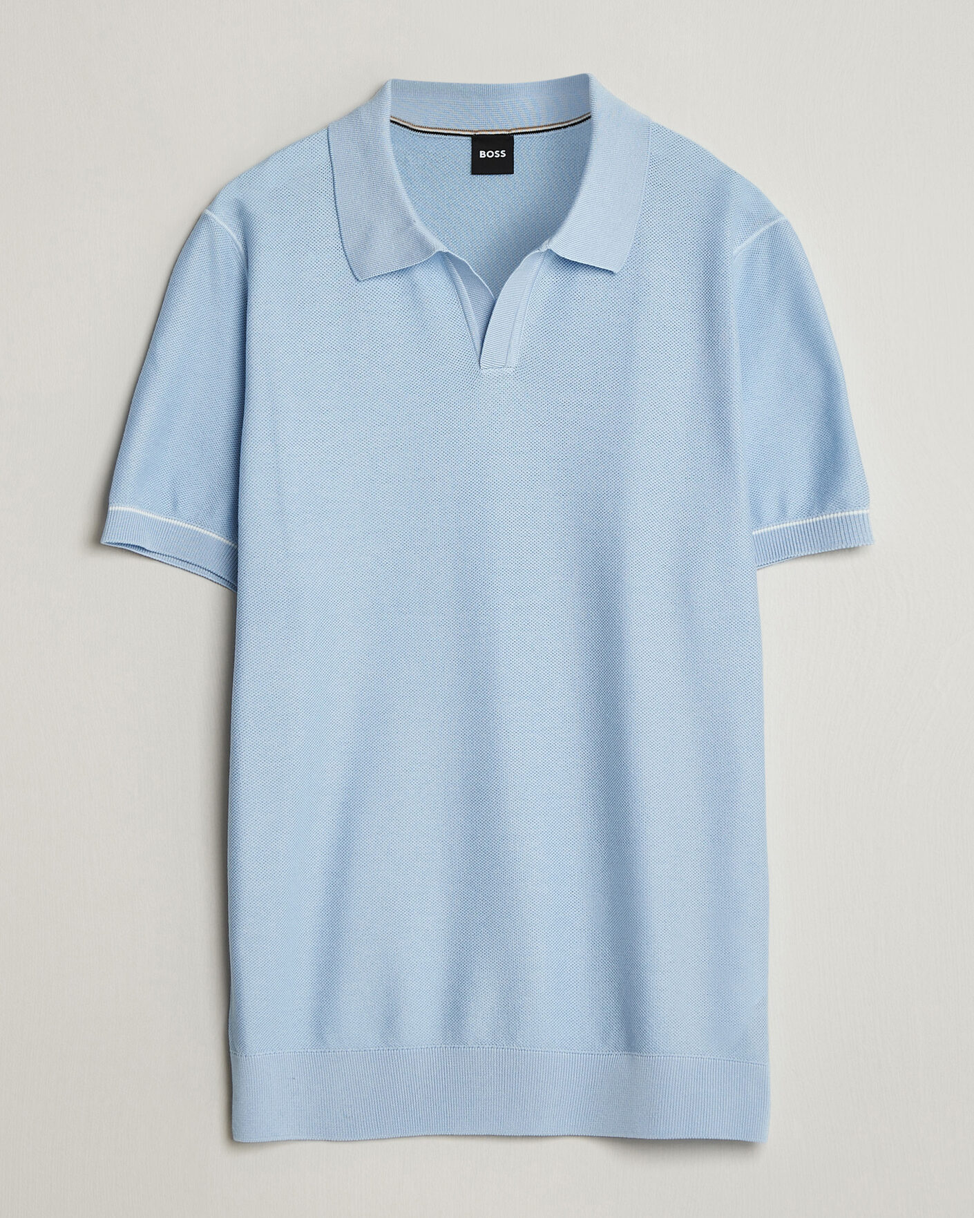 Hombres | Polos | BOSS BLACK | Narciso Knitted Polo Light Blue