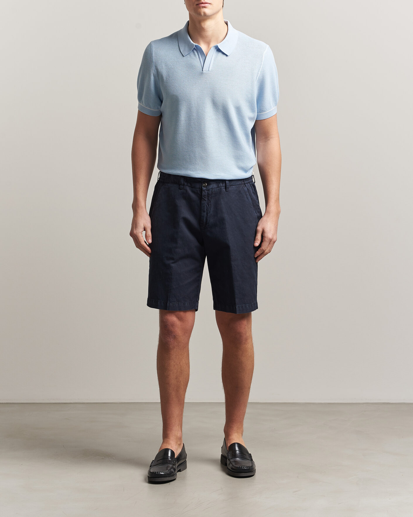 Hombres | Polos | BOSS BLACK | Narciso Knitted Polo Light Blue