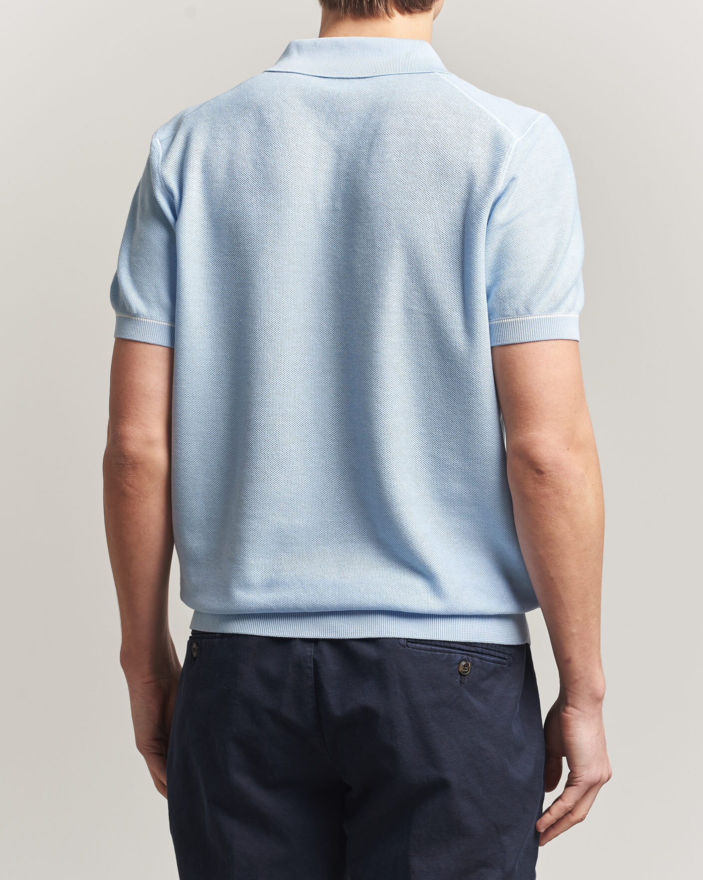 Hombres | Polos | BOSS BLACK | Narciso Knitted Polo Light Blue