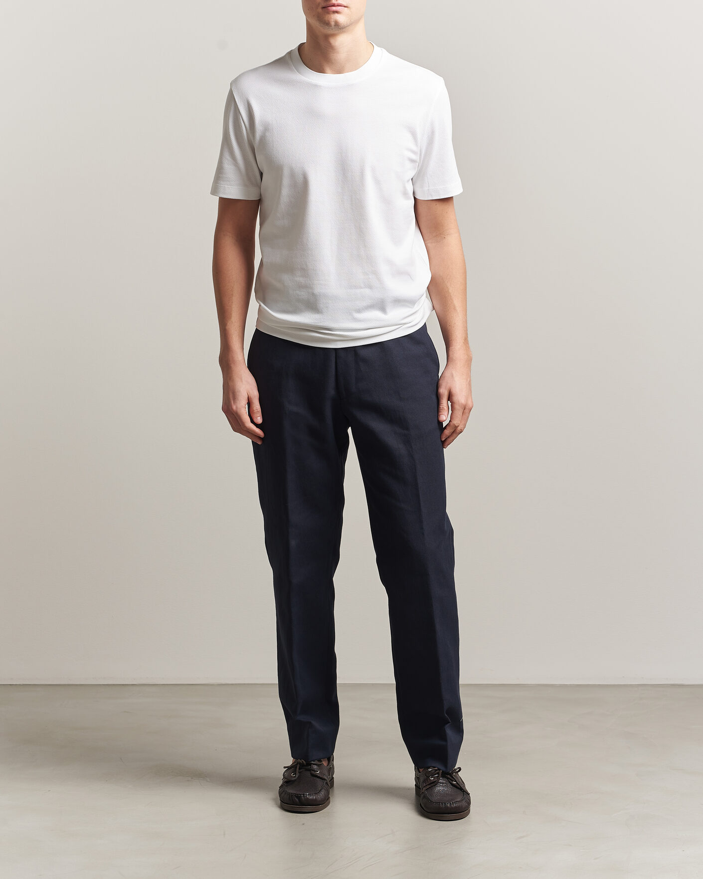 Hombres | Camisetas | BOSS BLACK | Thompson Structured T-Shirt White