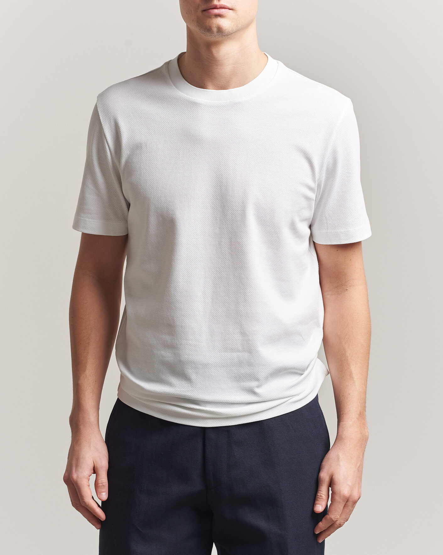 Hombres | Camisetas | BOSS BLACK | Thompson Structured T-Shirt White