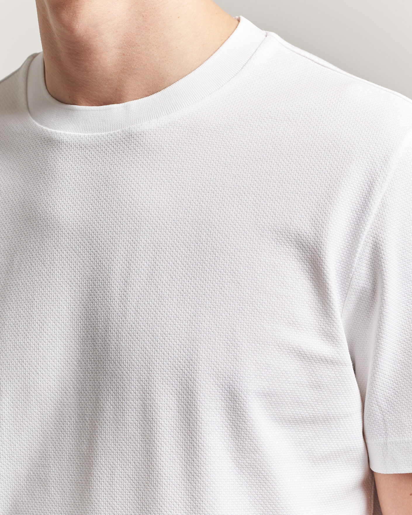 Hombres | Camisetas | BOSS BLACK | Thompson Structured T-Shirt White