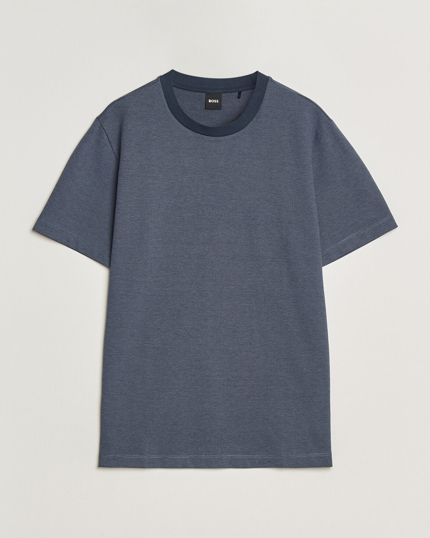 Hombres | Camisetas | BOSS BLACK | Thompson Structured T-Shirt Dark Blue