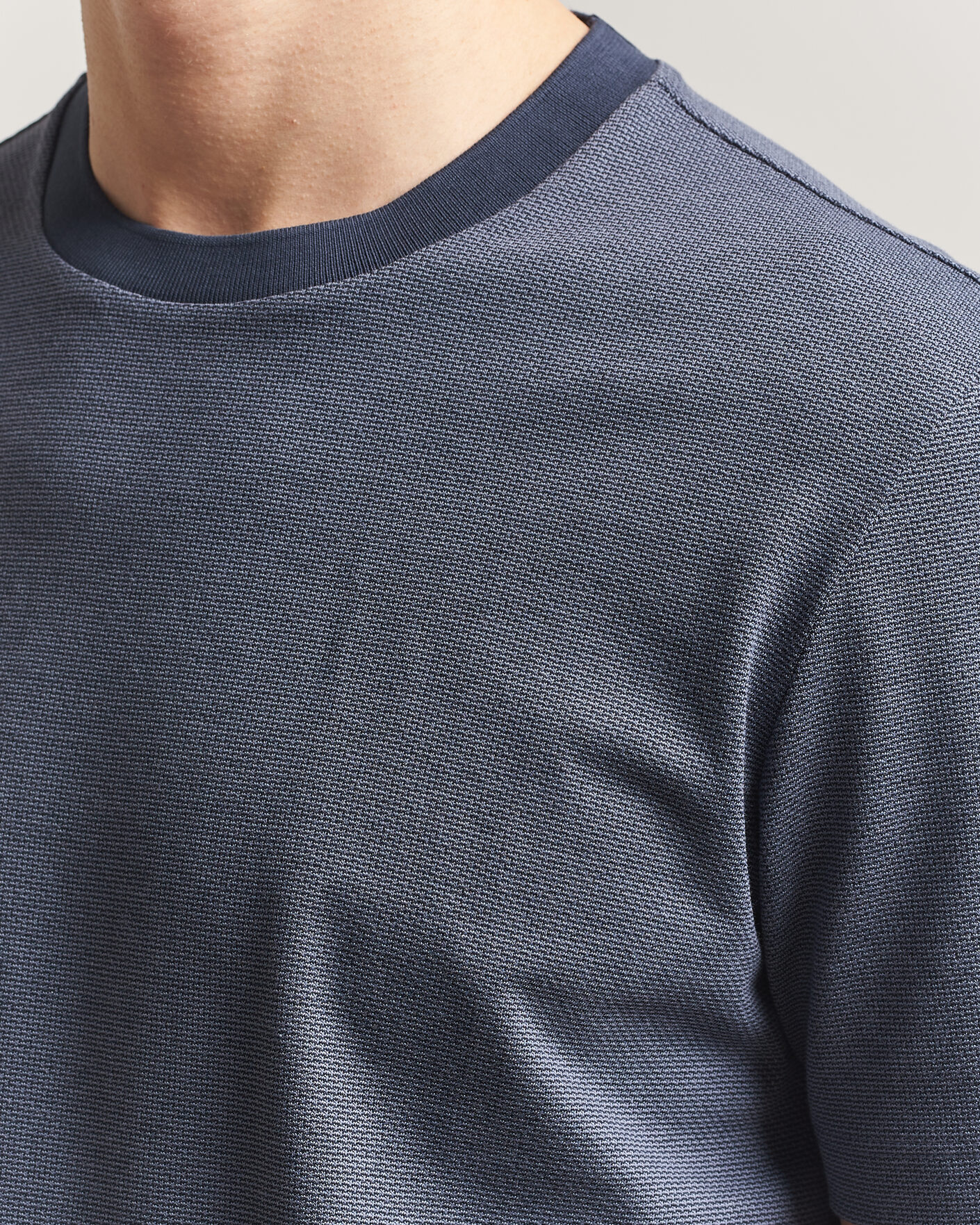 Hombres | Camisetas | BOSS BLACK | Thompson Structured T-Shirt Dark Blue