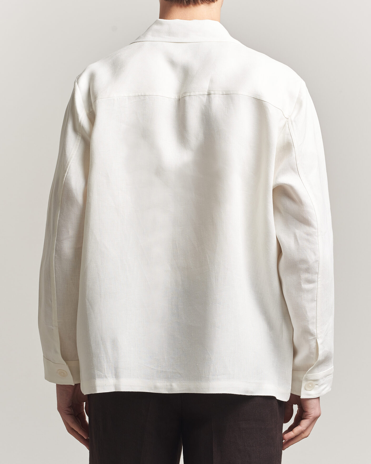 Hombres | Camisas | BOSS BLACK | Cai Linen Overshirt White