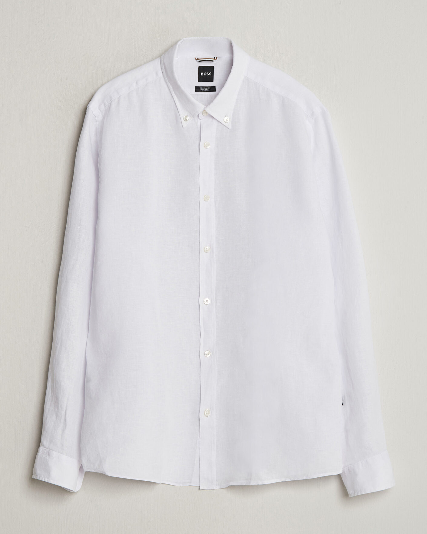 Hombres | Camisas | BOSS BLACK | Liam Linen Shirt White