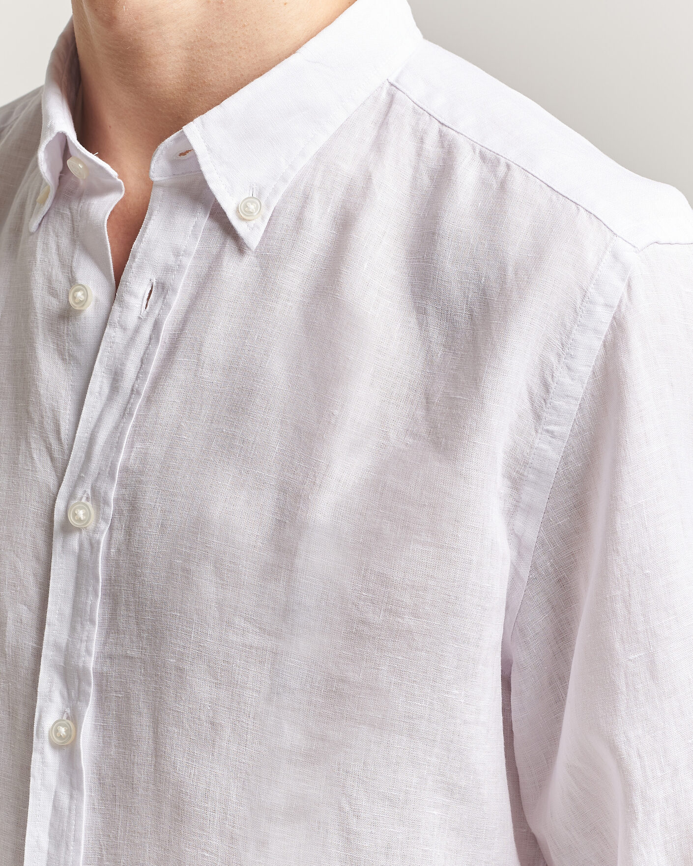 Hombres | Camisas | BOSS BLACK | Liam Linen Shirt White