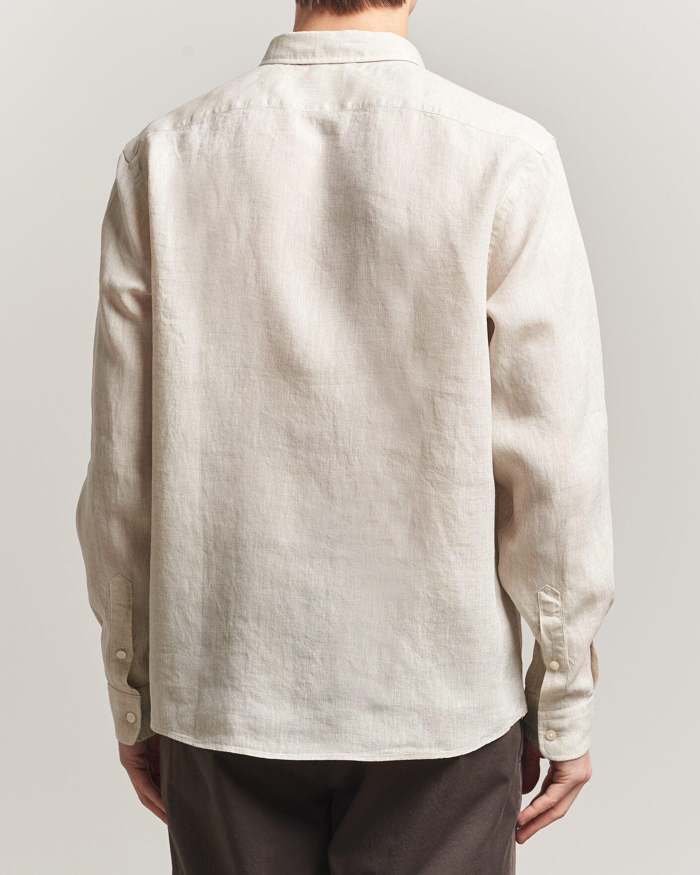 Hombres | Camisas | BOSS BLACK | Liam Linen Shirt Open Beige
