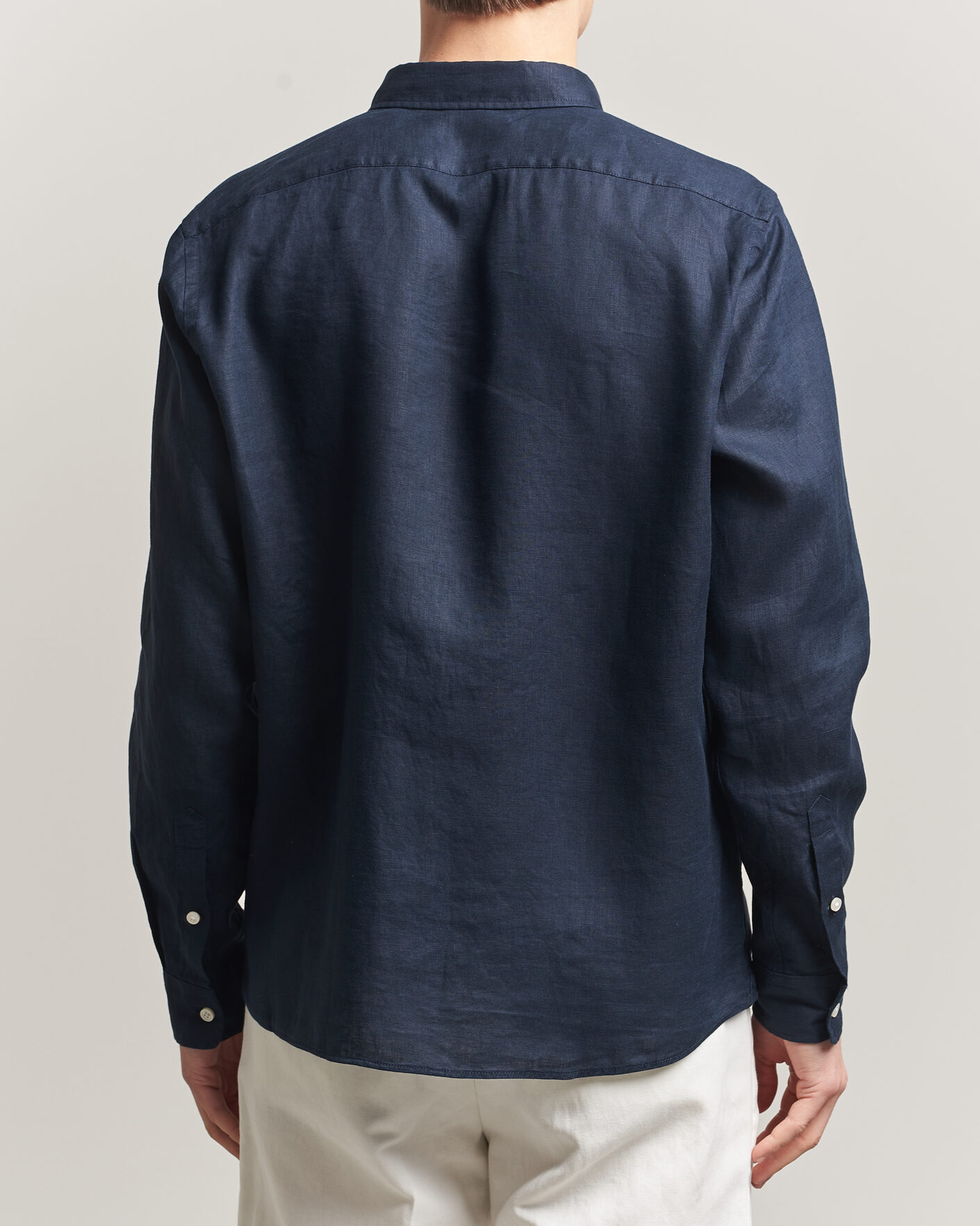 Hombres | Camisas | BOSS BLACK | Liam Linen Shirt Dark Blue