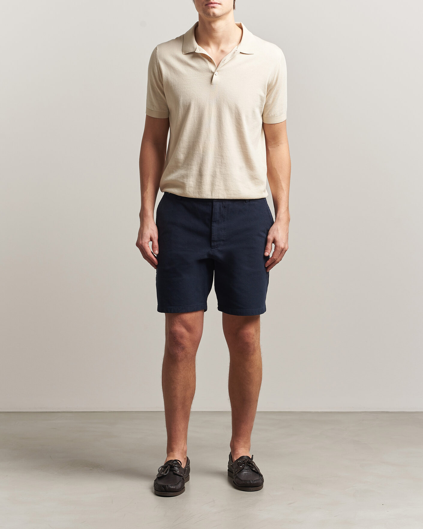 Hombres | Pantalones cortos | BOSS BLACK | Kane Cotton Chino Shorts Dark Blue