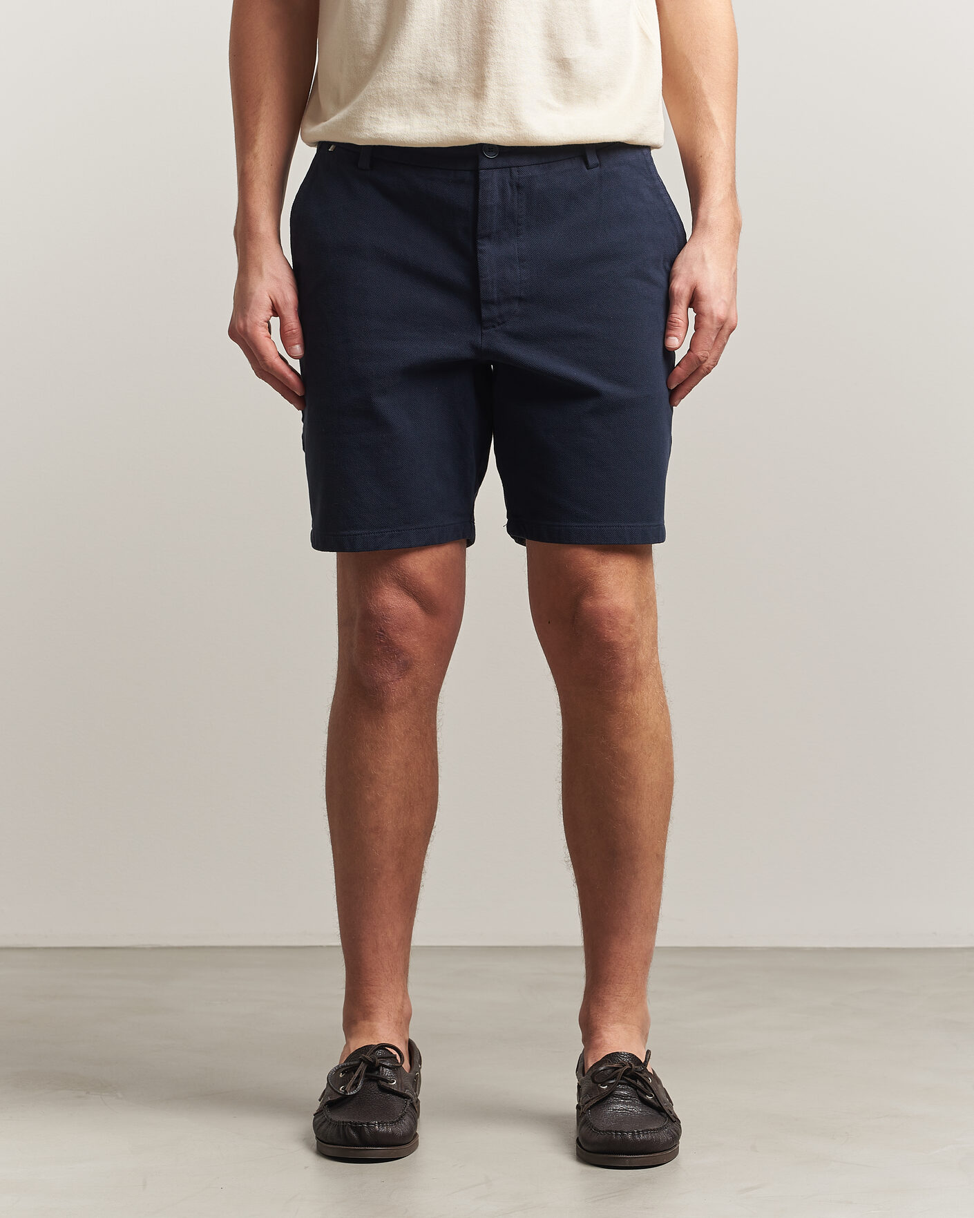 Hombres | Pantalones cortos | BOSS BLACK | Kane Cotton Chino Shorts Dark Blue