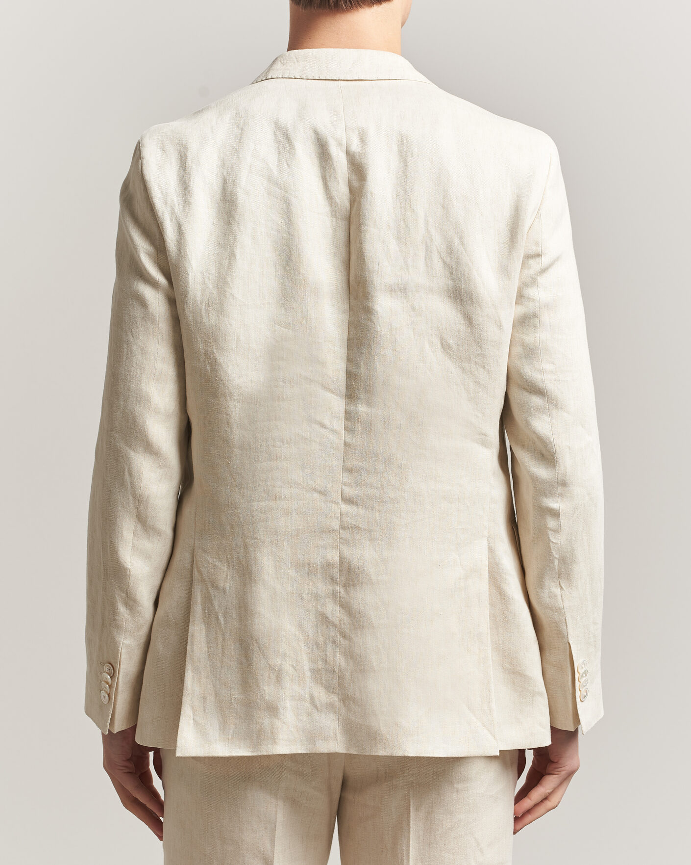 Hombres | Blazers | BOSS BLACK | Hutson Linen Suit Blazer Open Beige