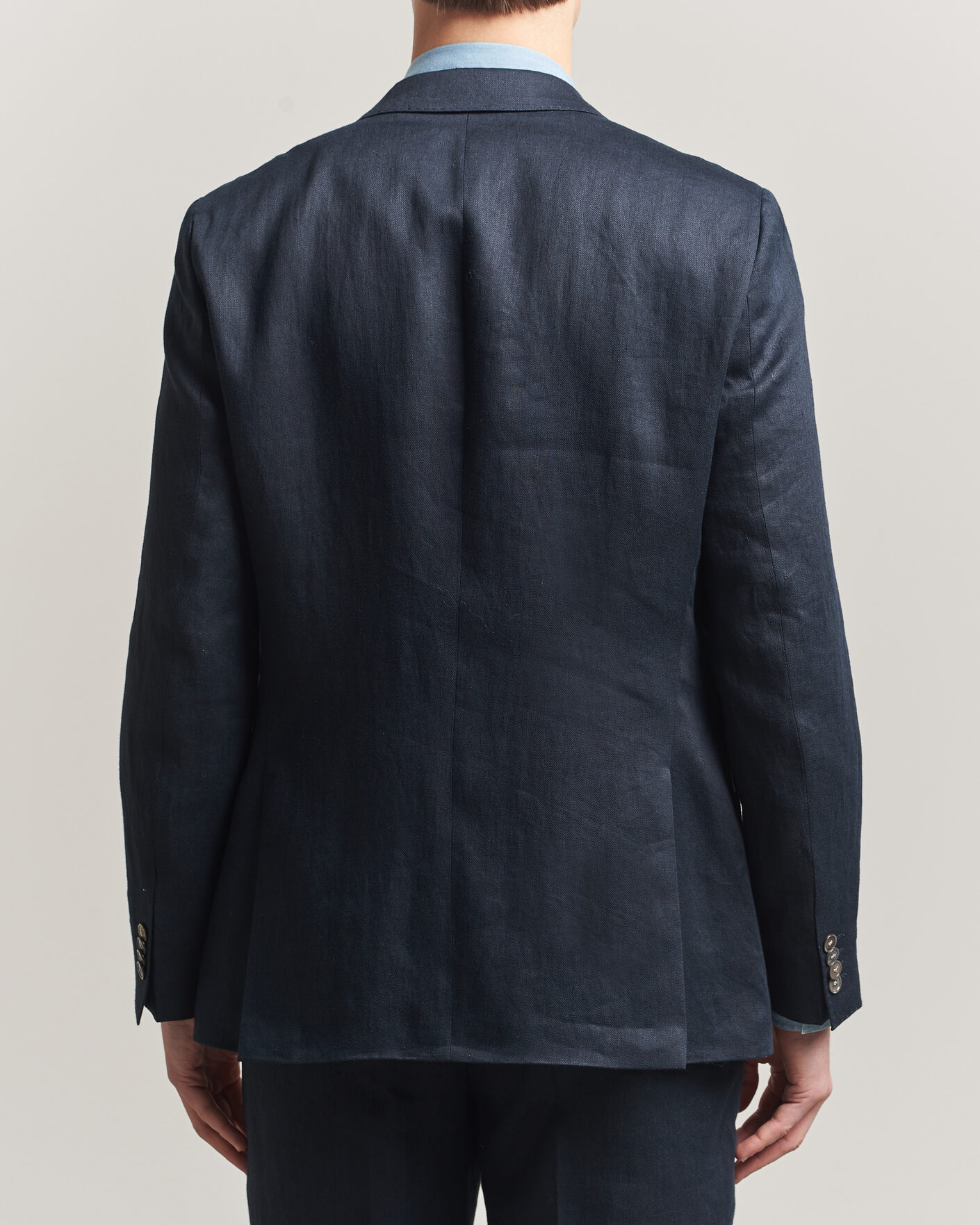 Hombres | Blazers | BOSS BLACK | Hutson Linen Suit Blazer Dark Blue