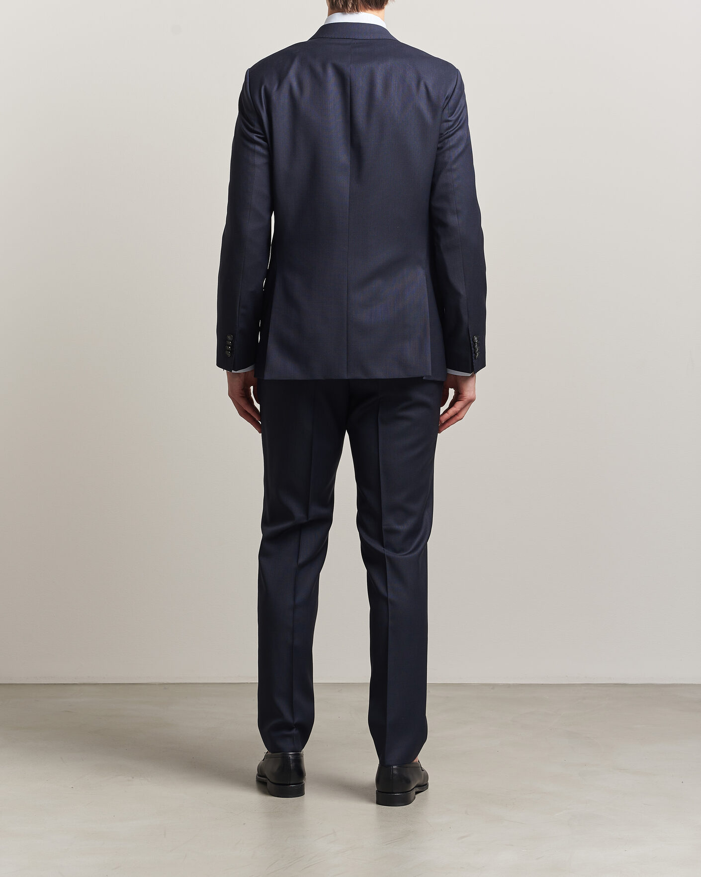 Hombres | Trajes | BOSS BLACK | Huge Wool Double Breasted Suit Dark Blue