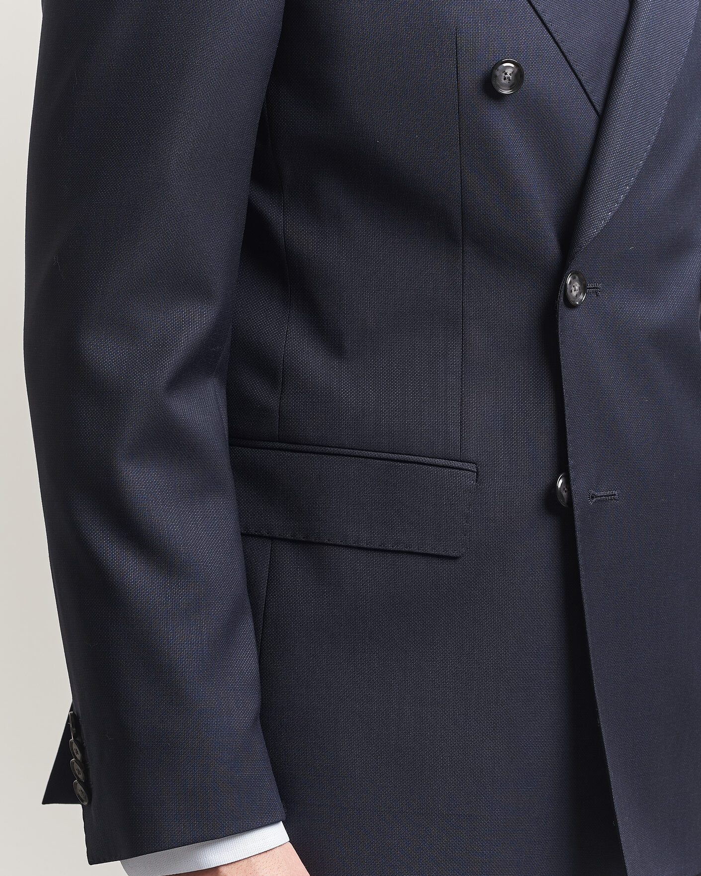 Hombres | Trajes | BOSS BLACK | Huge Wool Double Breasted Suit Dark Blue