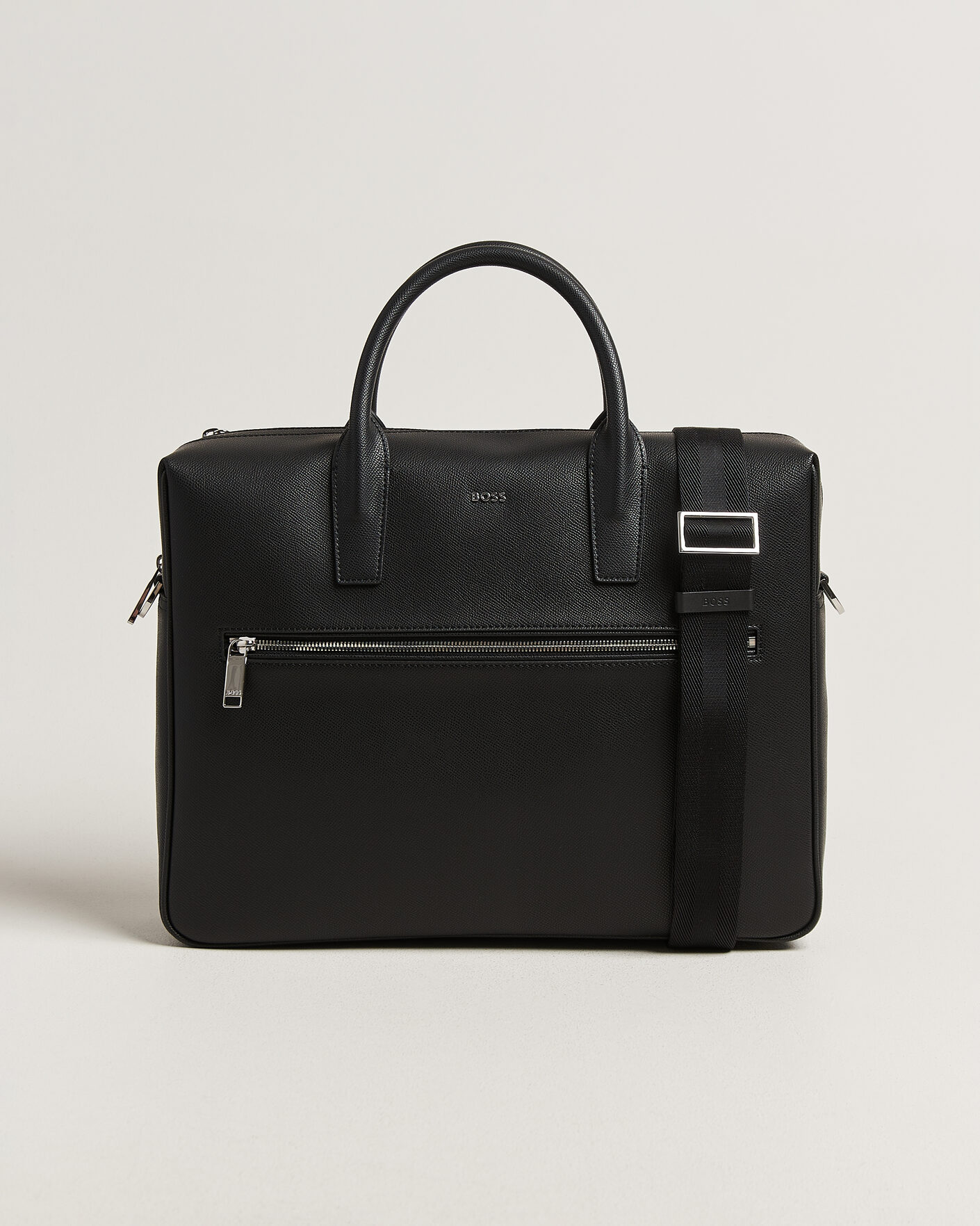 Hombres | Bolsos | BOSS BLACK | Daxter Leather Briefcase Black