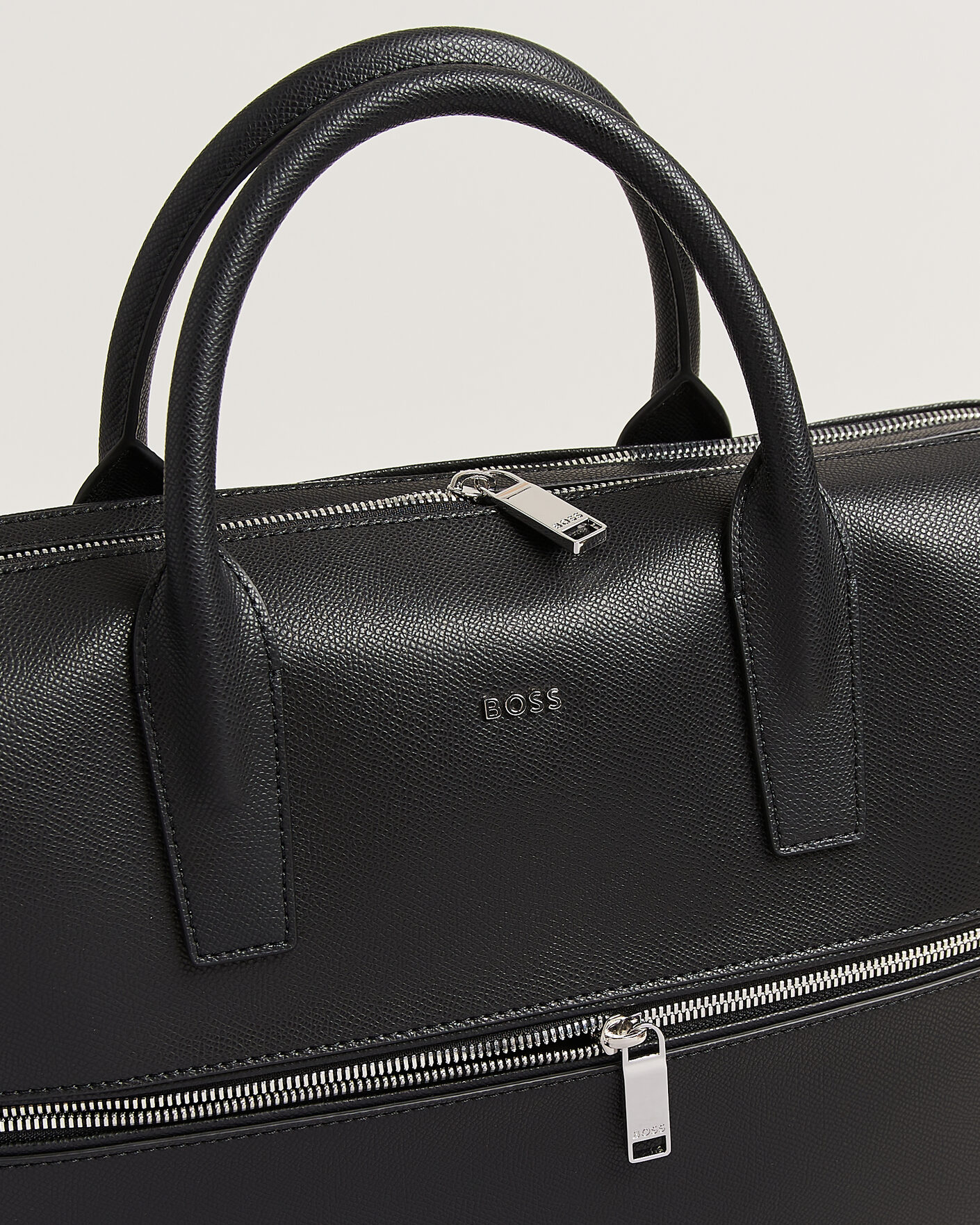 Hombres | Bolsos | BOSS BLACK | Daxter Leather Briefcase Black