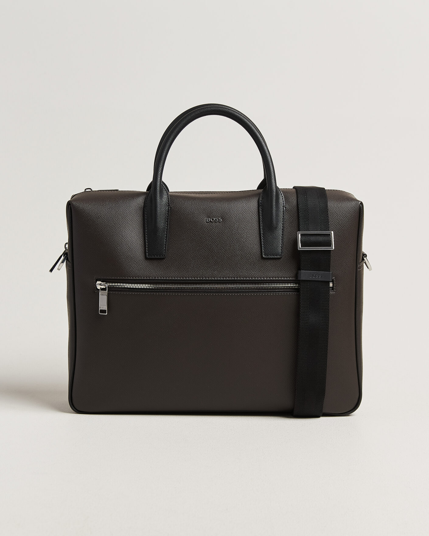 Hombres | Bolsos | BOSS BLACK | Daxter Leather Briefcase Dark Brown